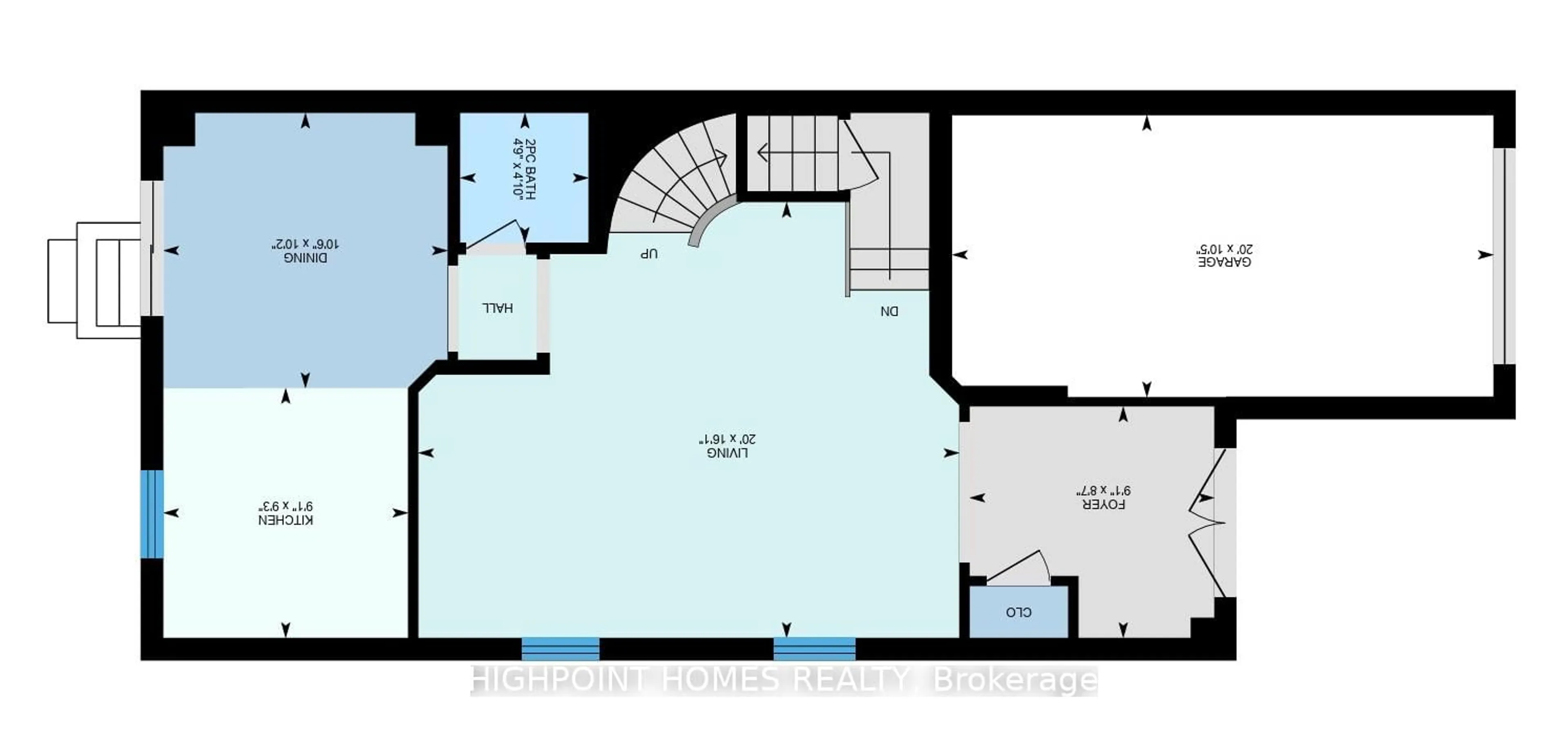 Floor plan for 411 Cedric Terr, Milton Ontario L9T 7T9
