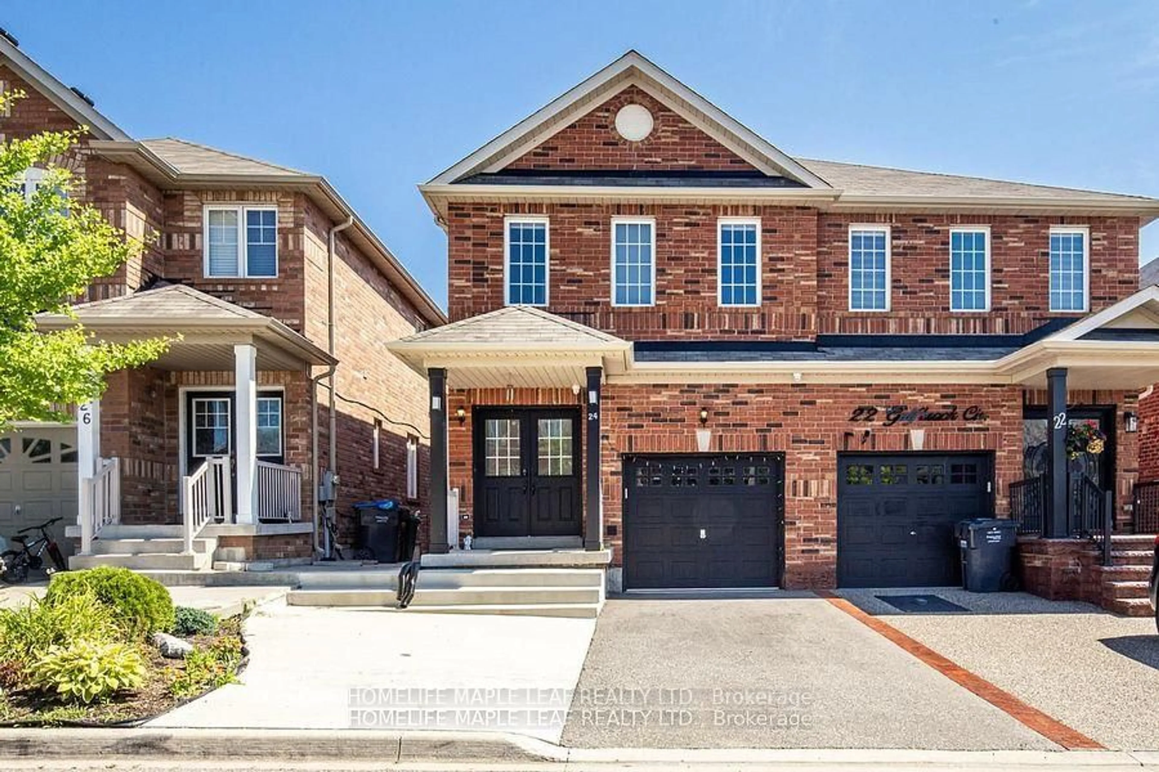 Home with brick exterior material, street for 24 Gulfbrook Circ, Brampton Ontario L6Z 0G4