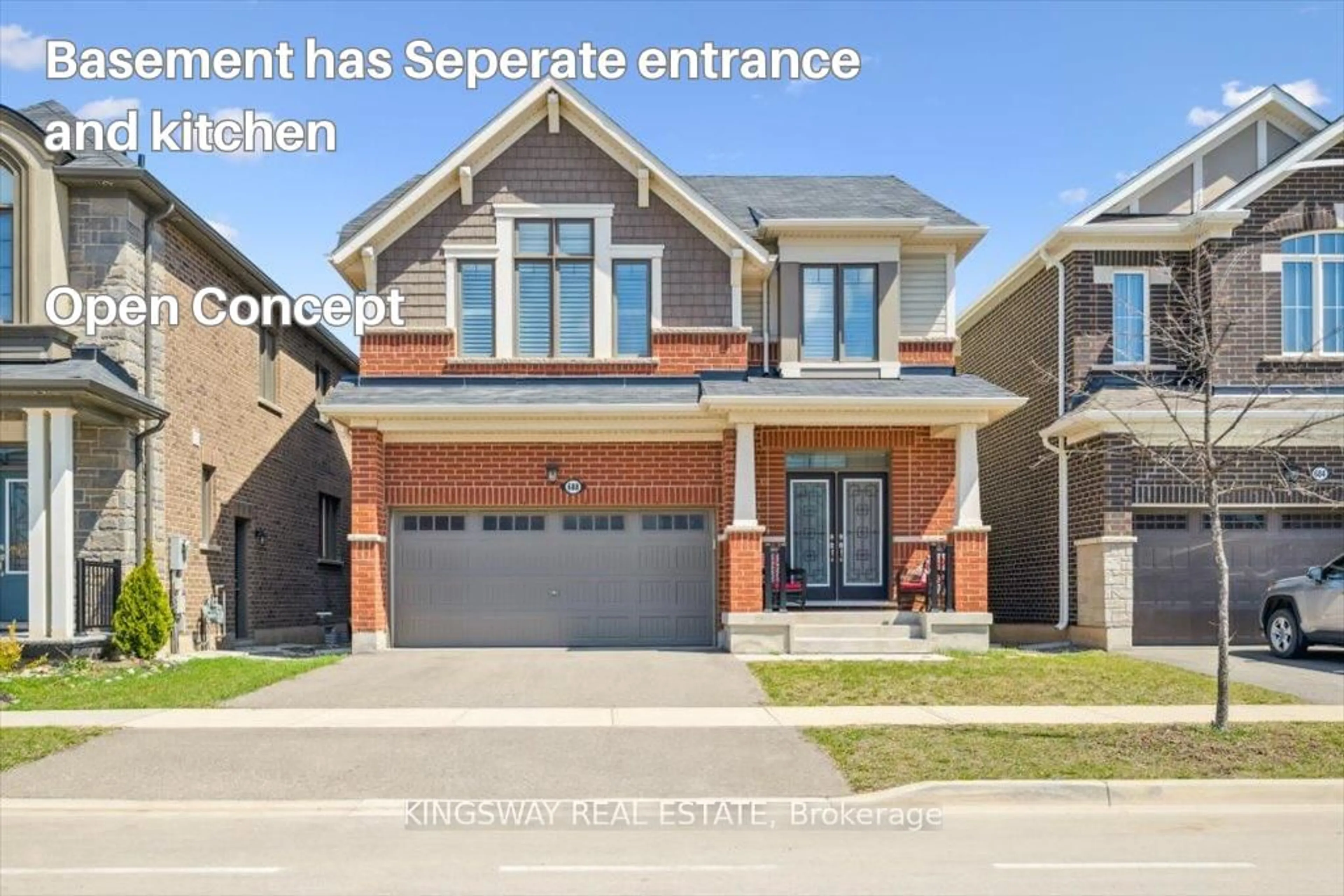 Home with brick exterior material, street for 688 Kennedy Circ, Milton Ontario L9E 1R5