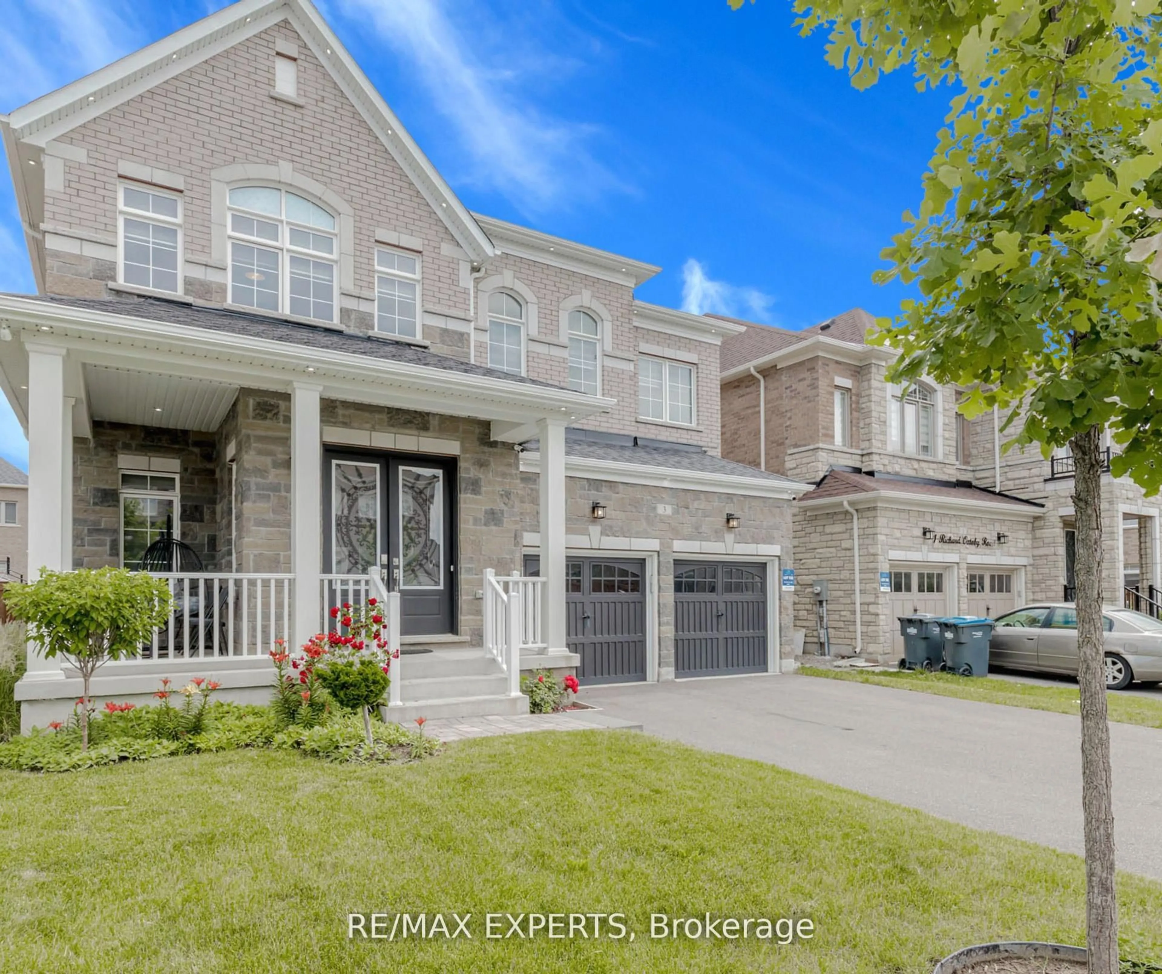 Home with brick exterior material, street for 3 Richard Oxtoby Rd, Caledon Ontario L7C 4G2