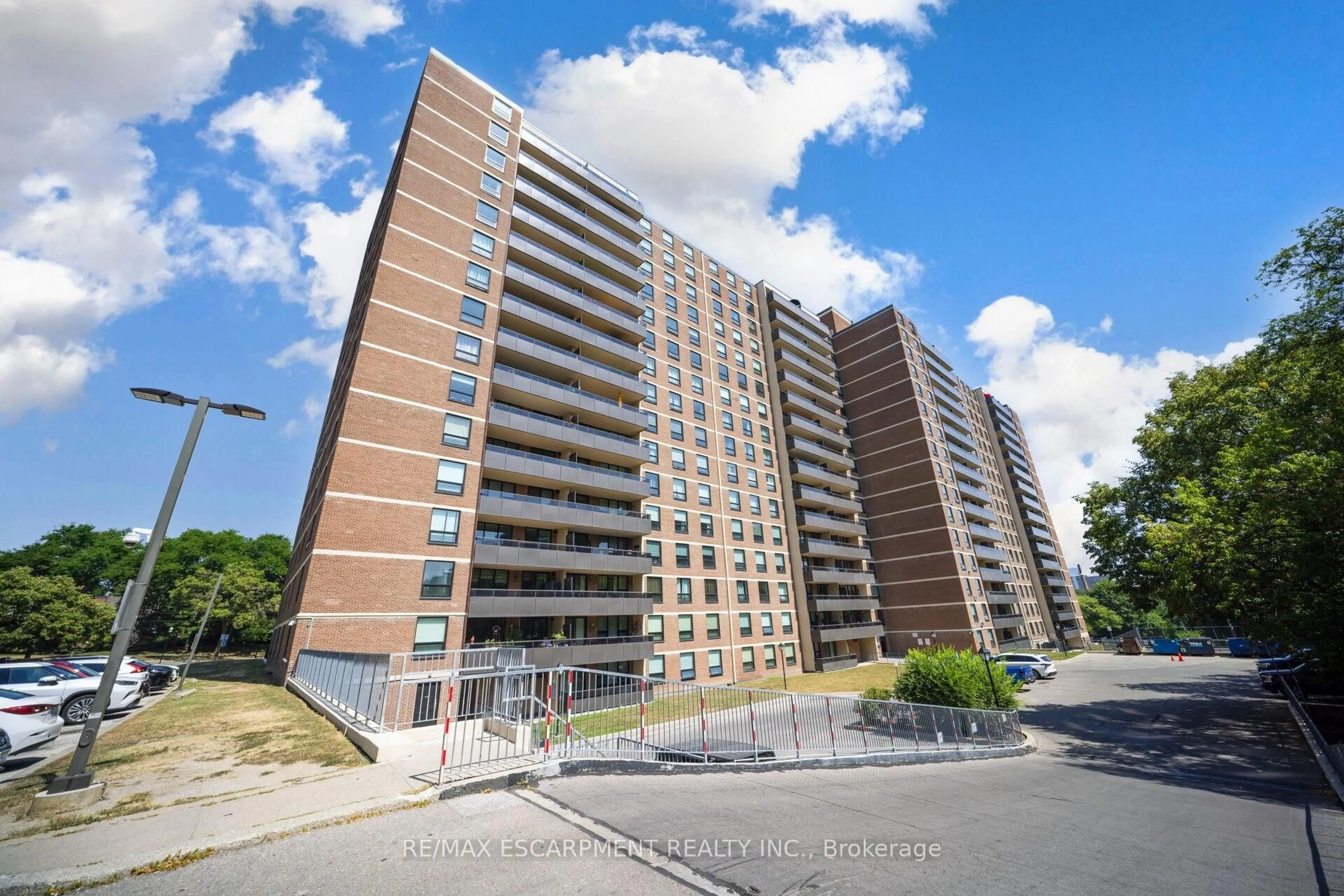 A pic from outside/outdoor area/front of a property/back of a property/a pic from drone, unknown for 15 La Rose Ave #1403, Toronto Ontario M9P 1A7
