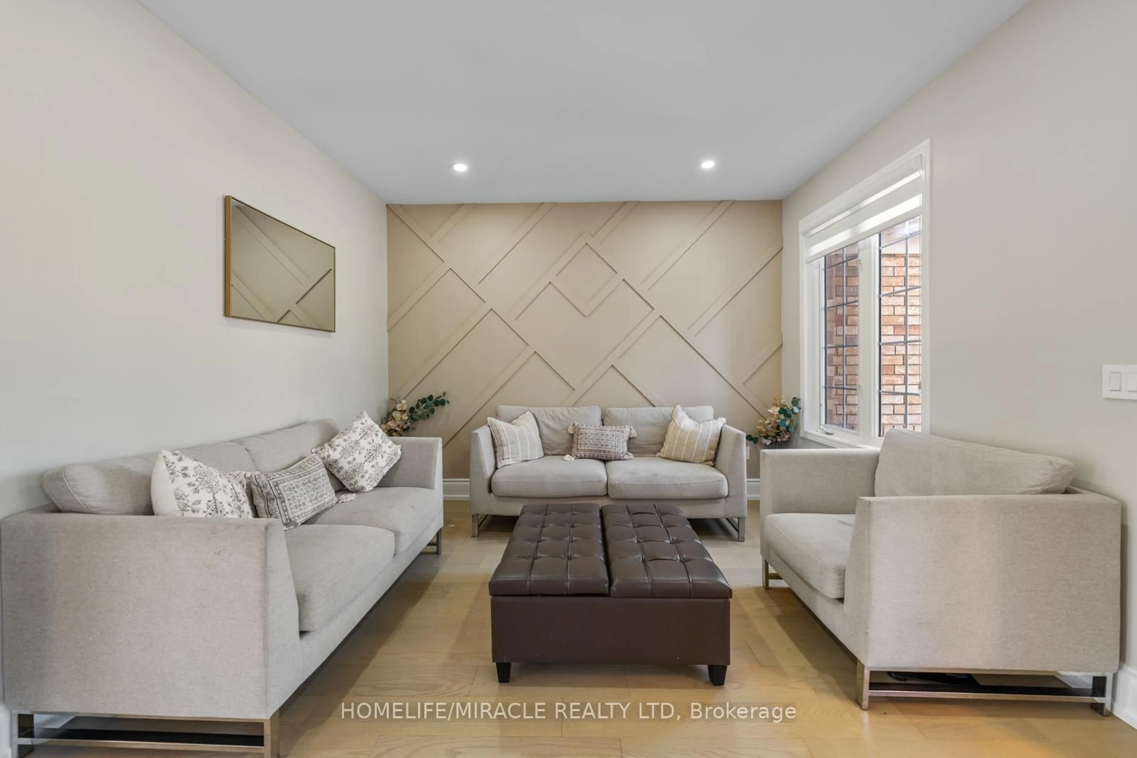 Living room with furniture, ceramic/tile floor for 1 Vision Way, Brampton Ontario L6P 1H7