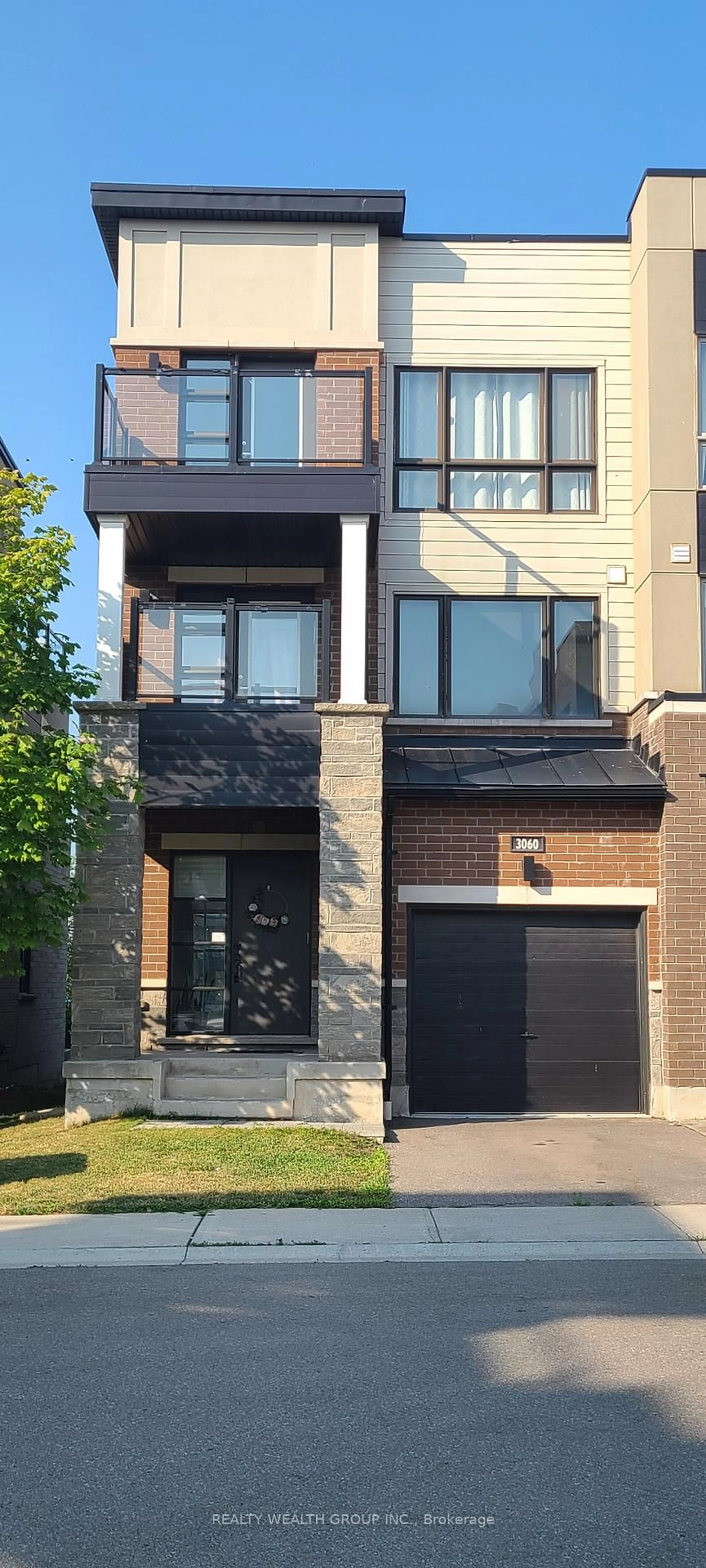 Home with brick exterior material, street for 3060 Cascade Common, Oakville Ontario L6H 0R8