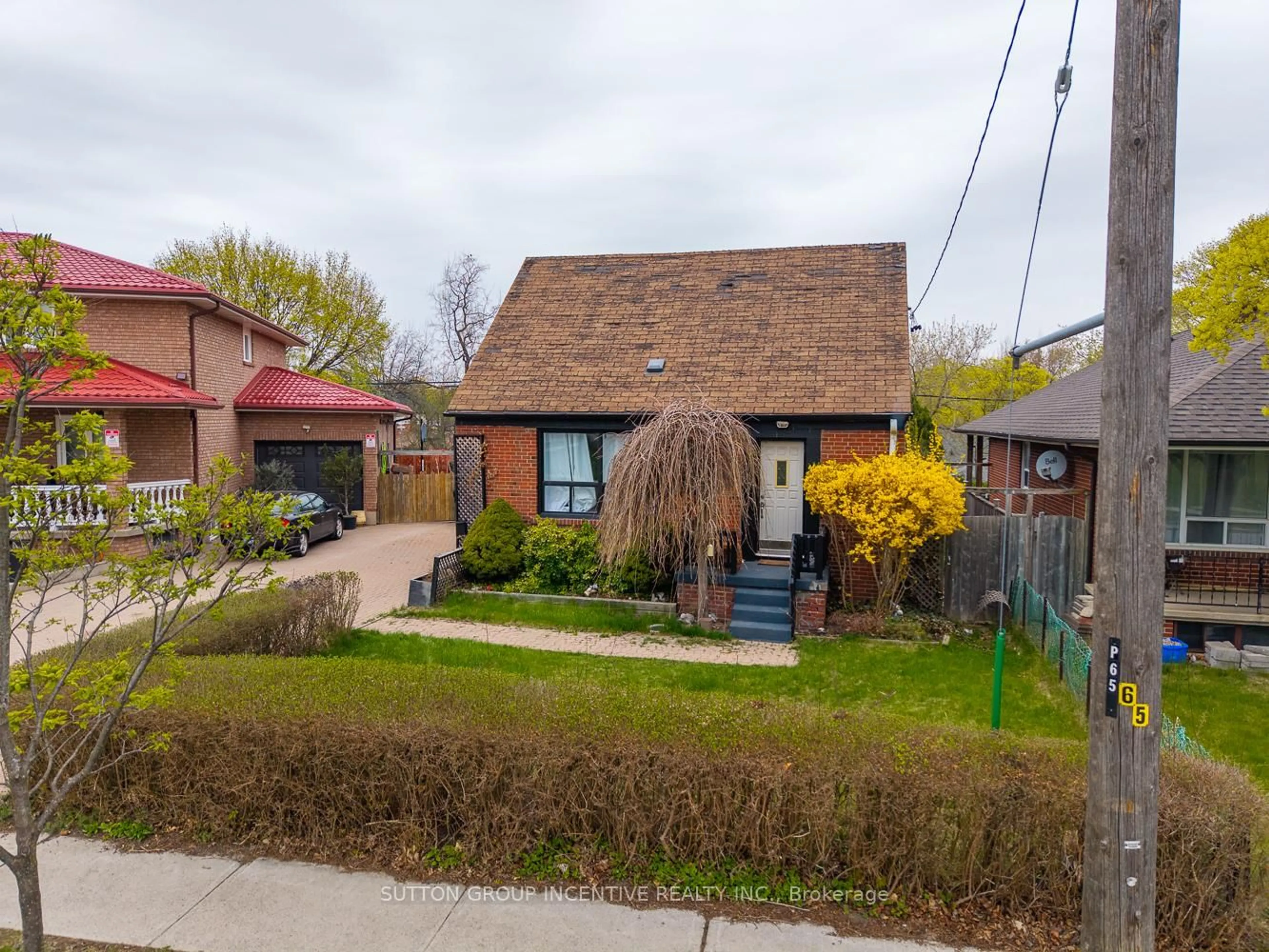 Home with brick exterior material, street for 65 Barrhead Cres, Toronto Ontario M9W 3Z8