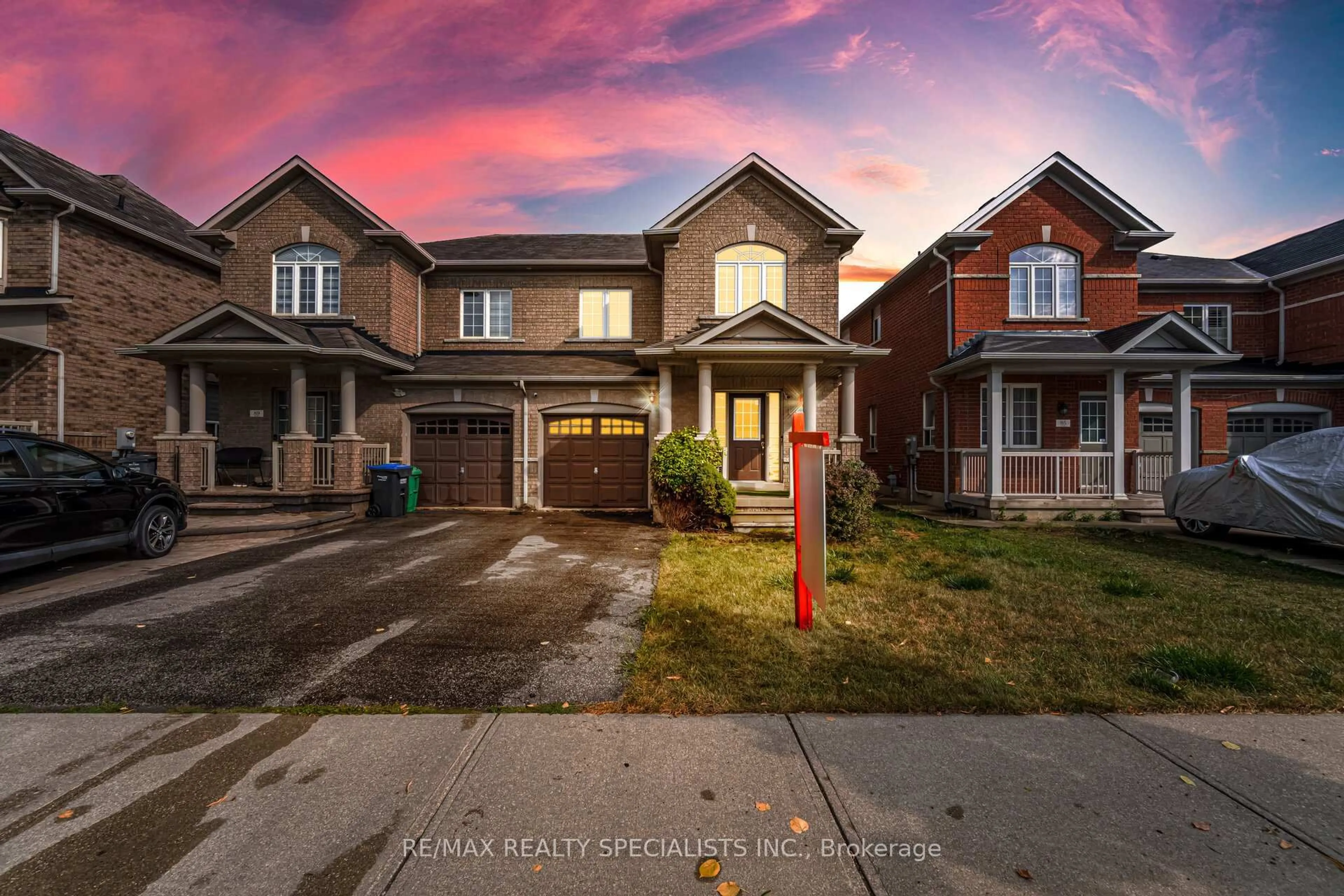 Home with brick exterior material, street for 87 Sleightholme Cres, Brampton Ontario L6P 3E6