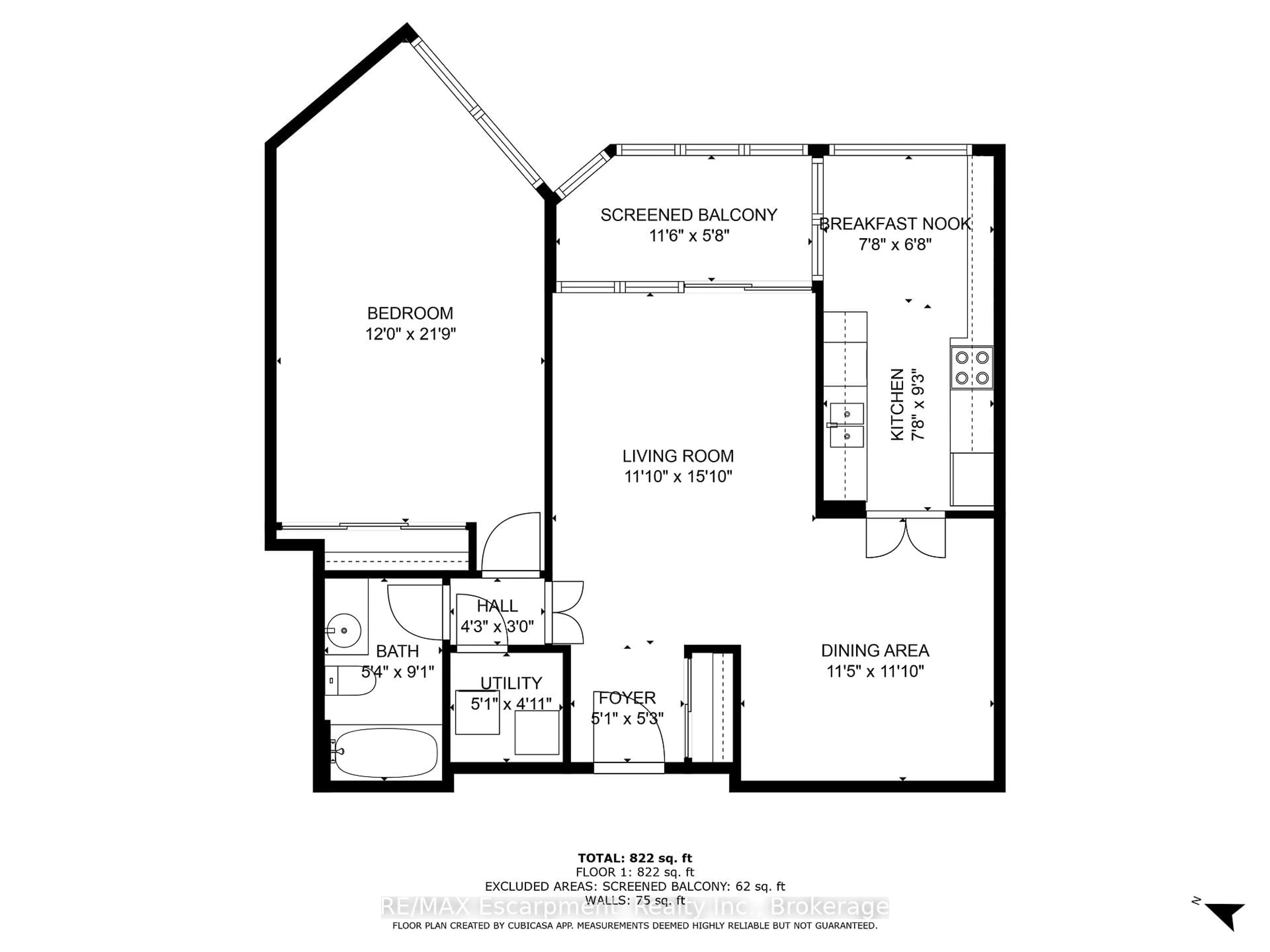 Floor plan for 1230 Marlborough Crt #602, Oakville Ontario L6H 3K6
