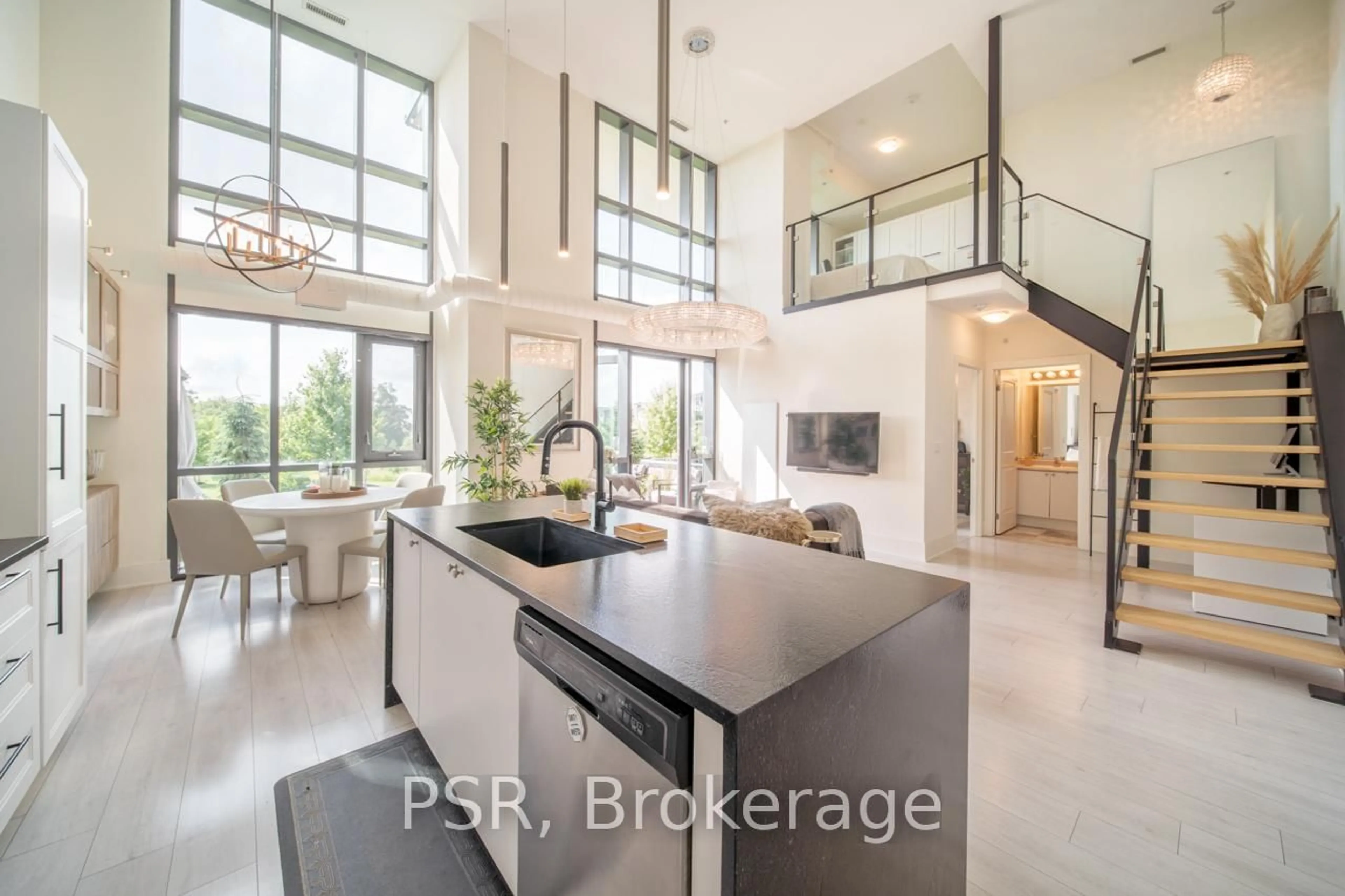 Open concept kitchen, ceramic/tile floor for 65 Yorkland Blvd #111, Brampton Ontario L6P 4M5