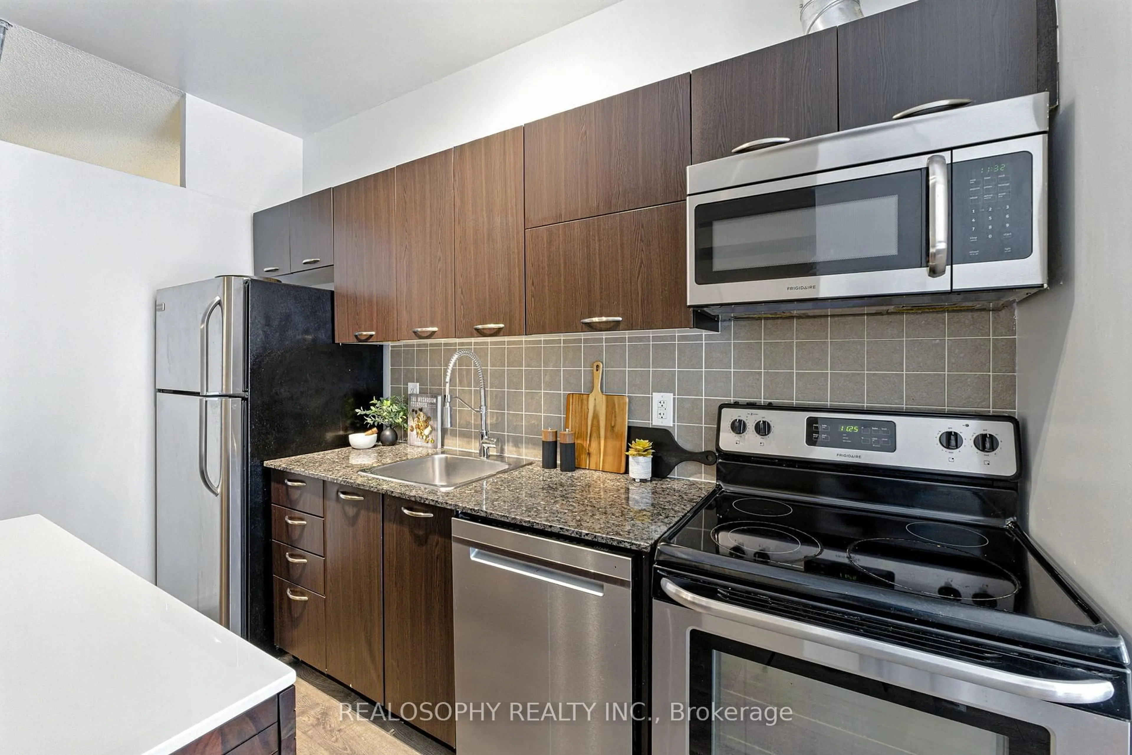 Standard kitchen, unknown for 38 Joe Shuster Way #304, Toronto Ontario M6K 0A5