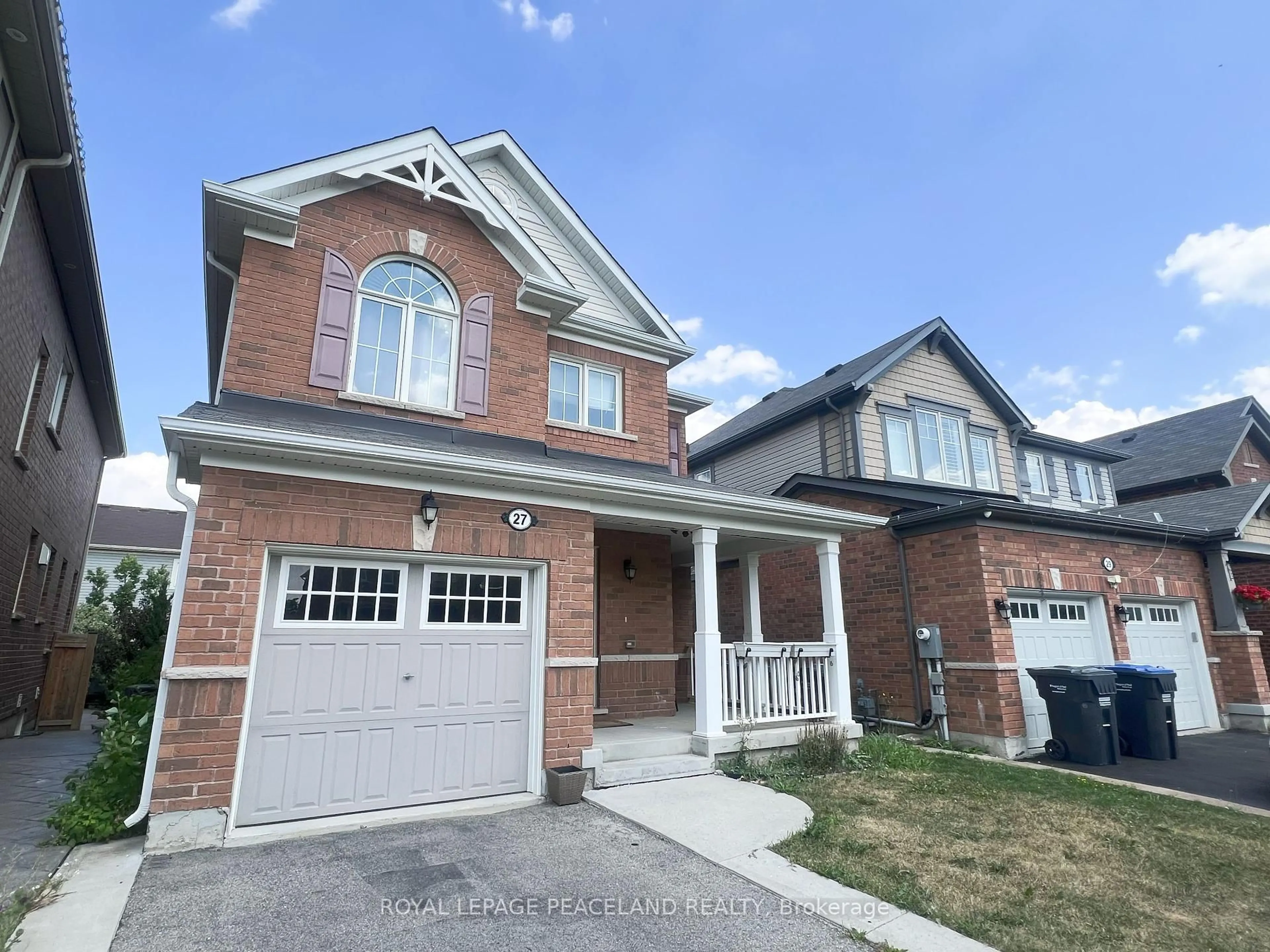 Home with brick exterior material, street for 27 Leadenhall Rd, Brampton Ontario L7A 4G4