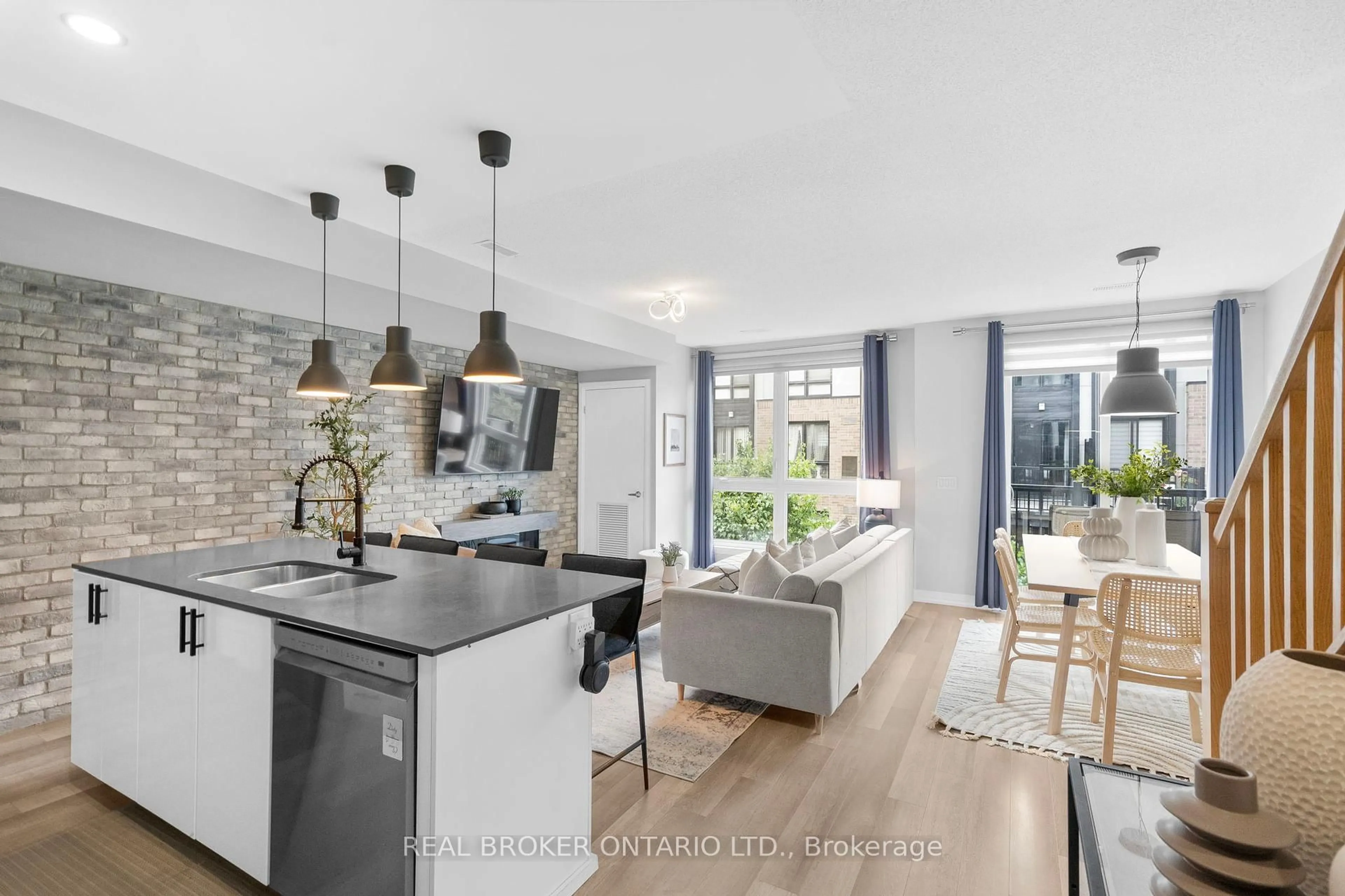 Open concept kitchen, unknown for 1204 Main St #207, Milton Ontario L9T 9K7