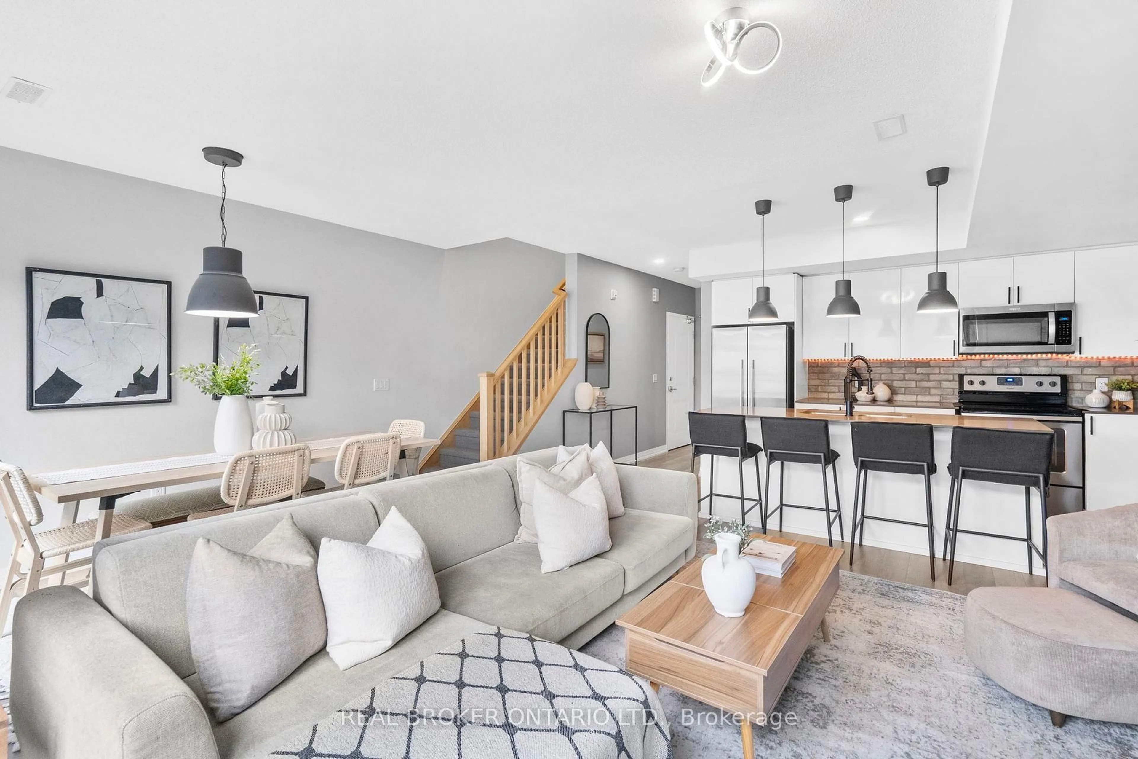 Living room with furniture, unknown for 1204 Main St #207, Milton Ontario L9T 9K7