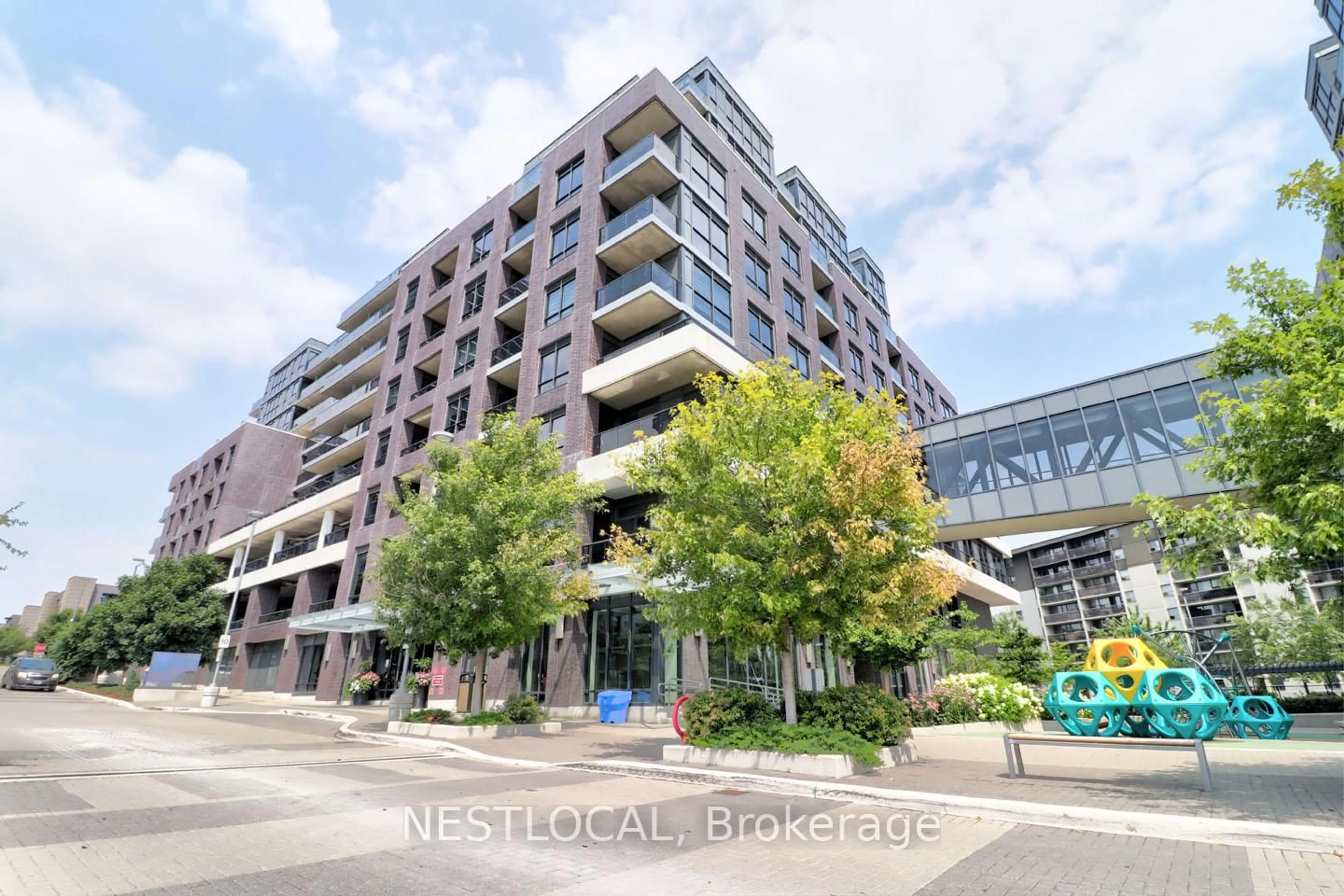 A pic from outside/outdoor area/front of a property/back of a property/a pic from drone, building for 26 Gibbs Rd #336, Toronto Ontario M9B 0E3