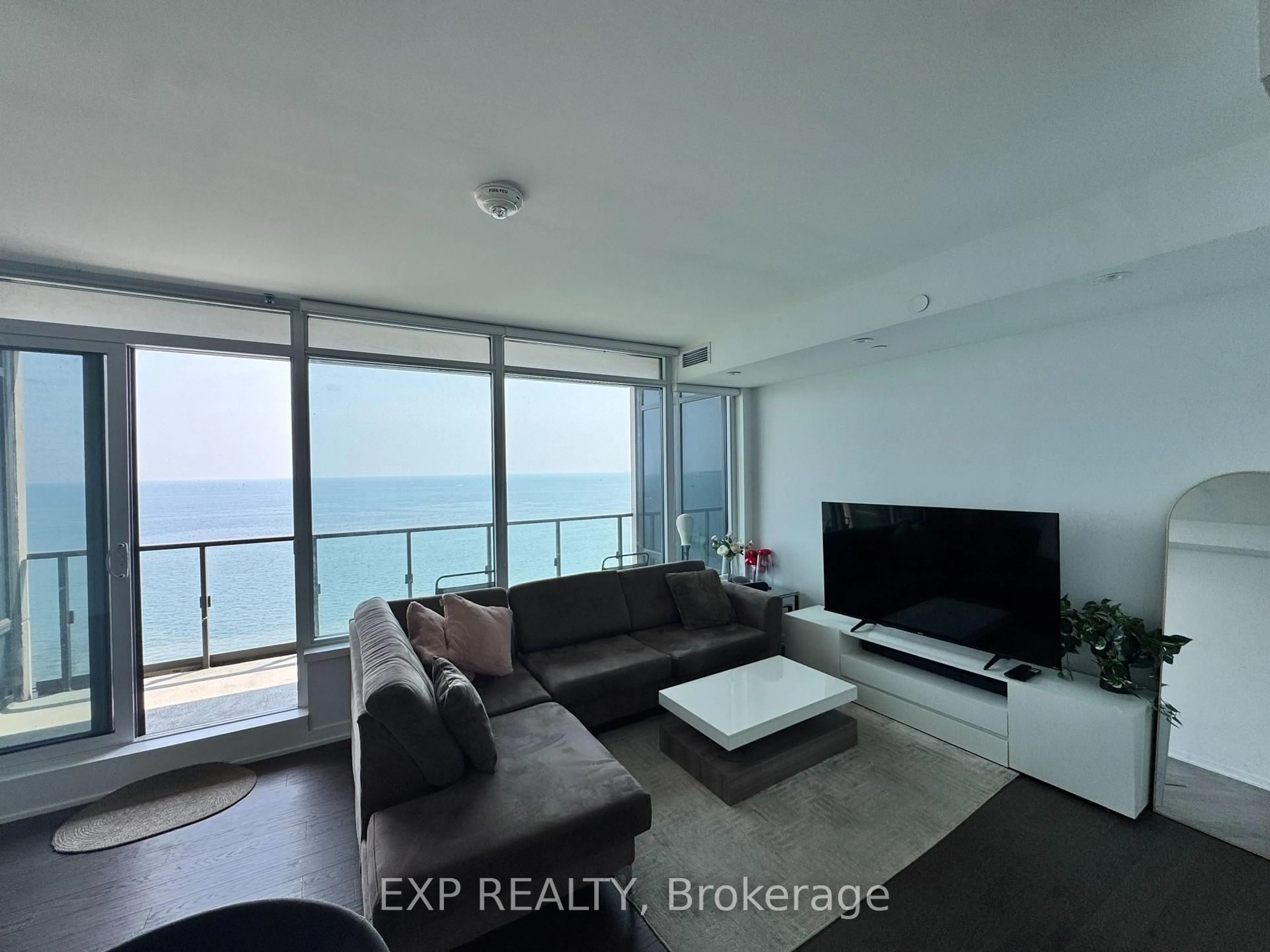 Living room with furniture, unknown for 1928 Lakeshore Blvd #2607, Toronto Ontario M6S 1A1