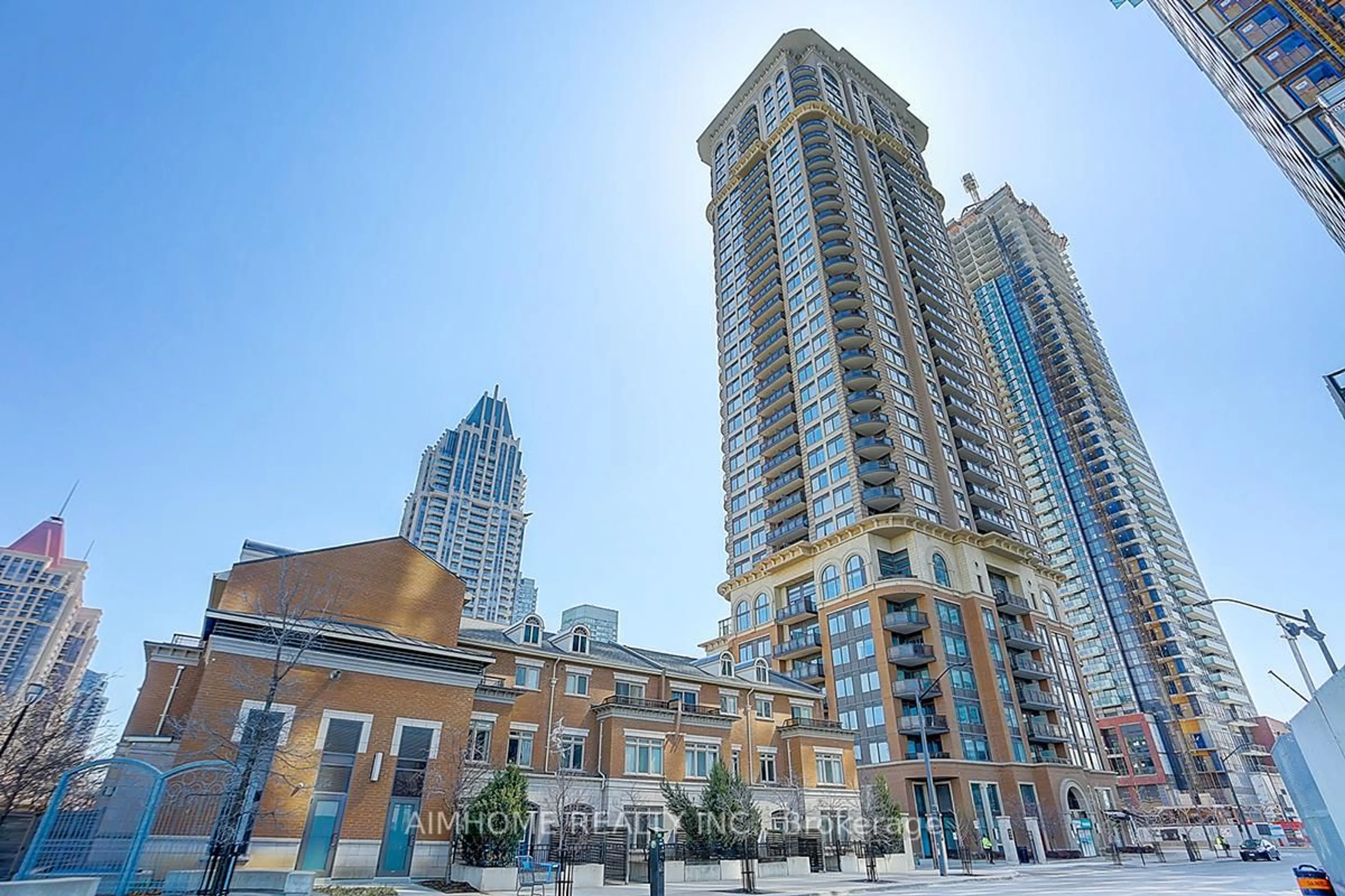 Patio, city buildings view from balcony for 385 Prince Of Wales Dr #1106, Mississauga Ontario L5B 0C6