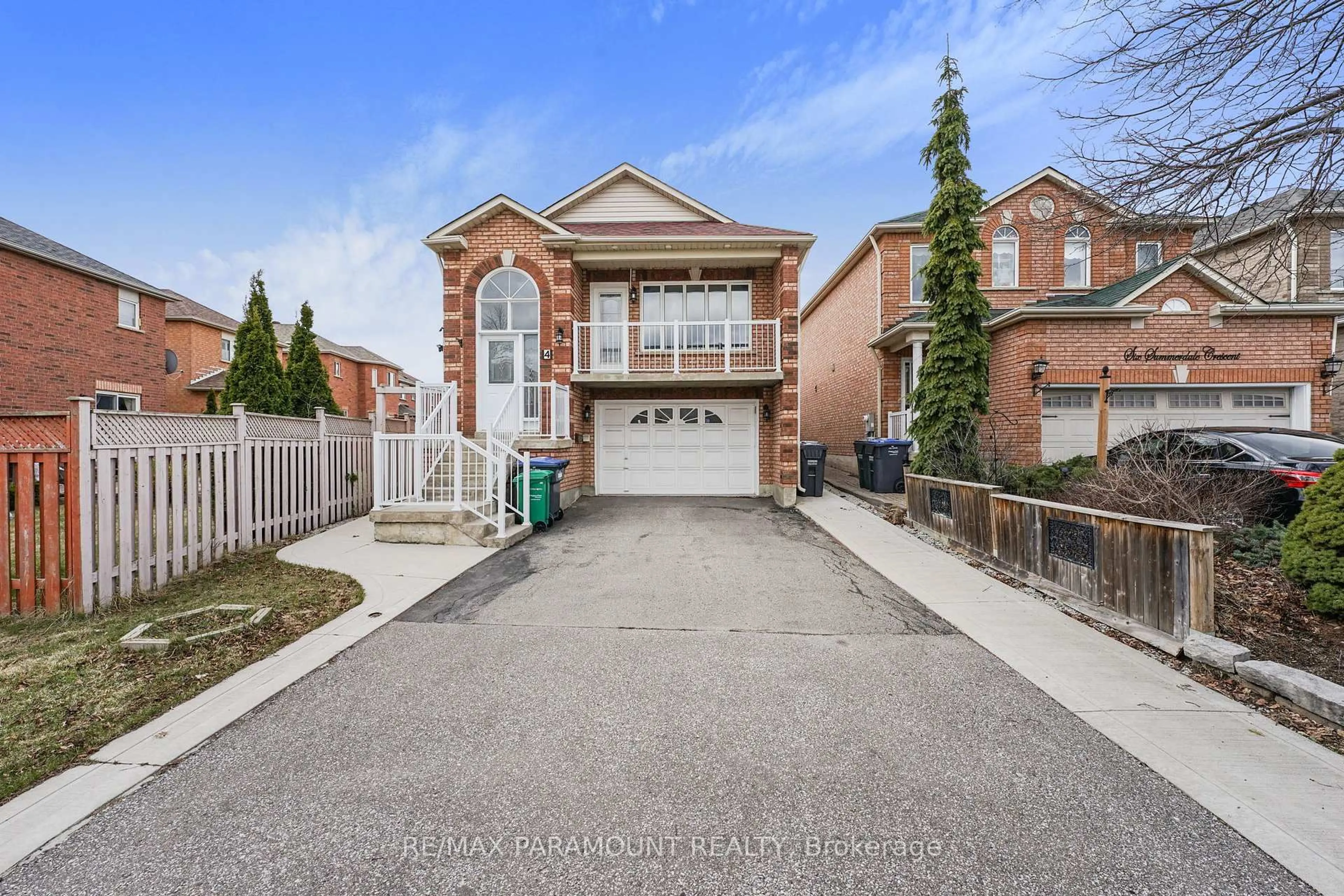 Home with brick exterior material, street for 4 Summerdale Cres, Brampton Ontario L6X 4V8