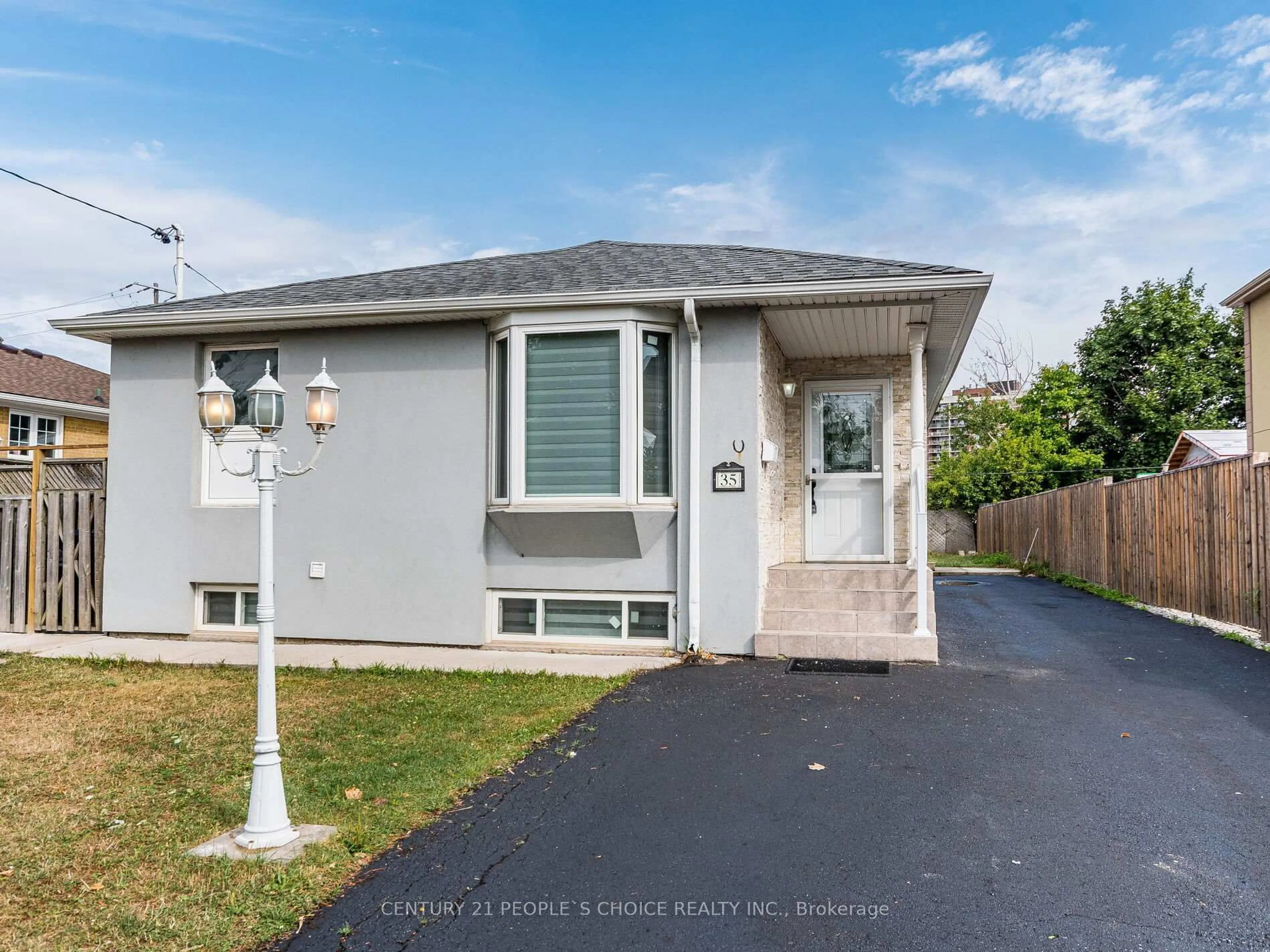 Home with vinyl exterior material, street for 35 Farr Ave, Toronto Ontario M9V 2A5