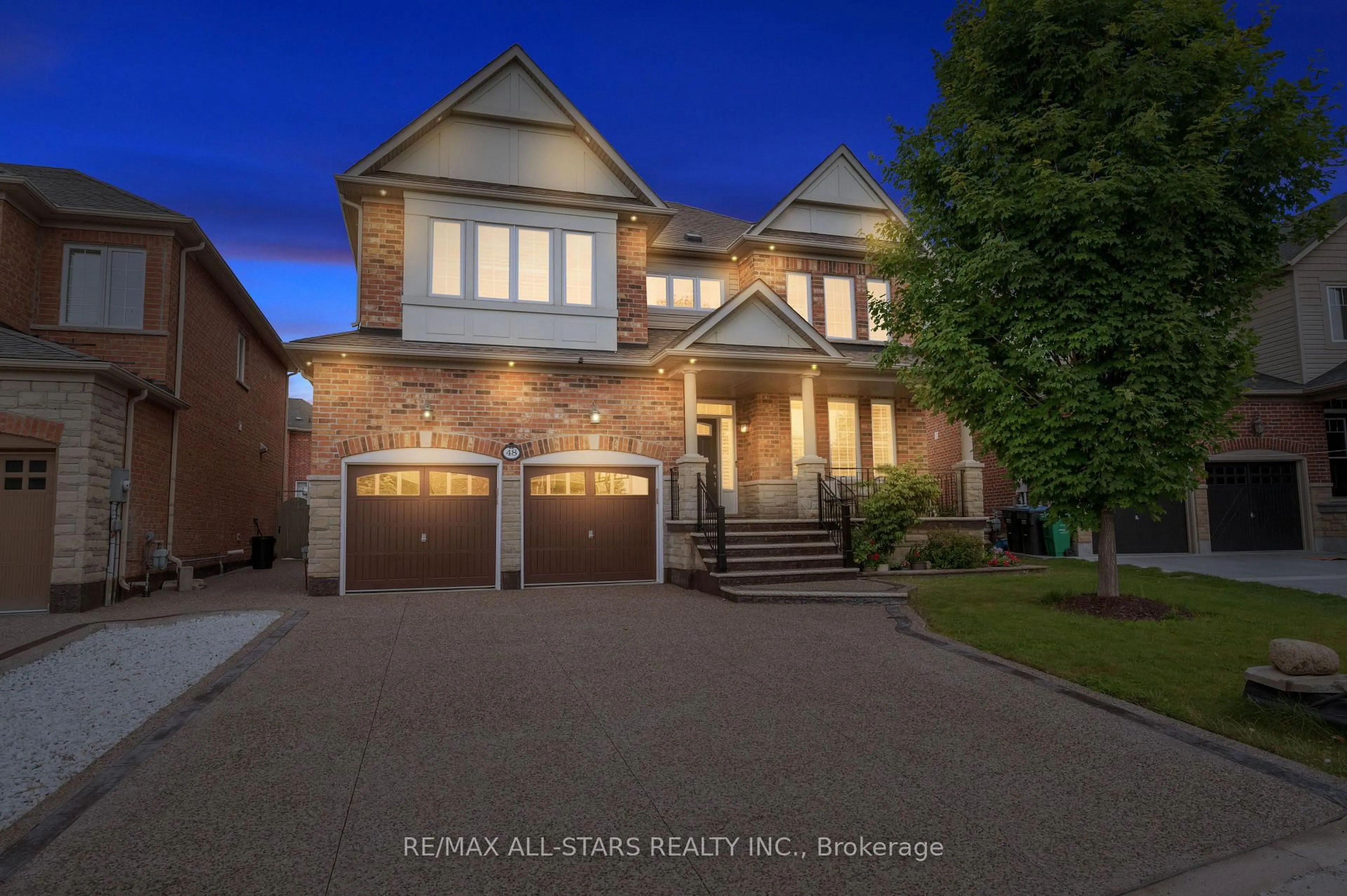 Home with brick exterior material, street for 48 Cottonfield Circ, Caledon Ontario L7C 3N1