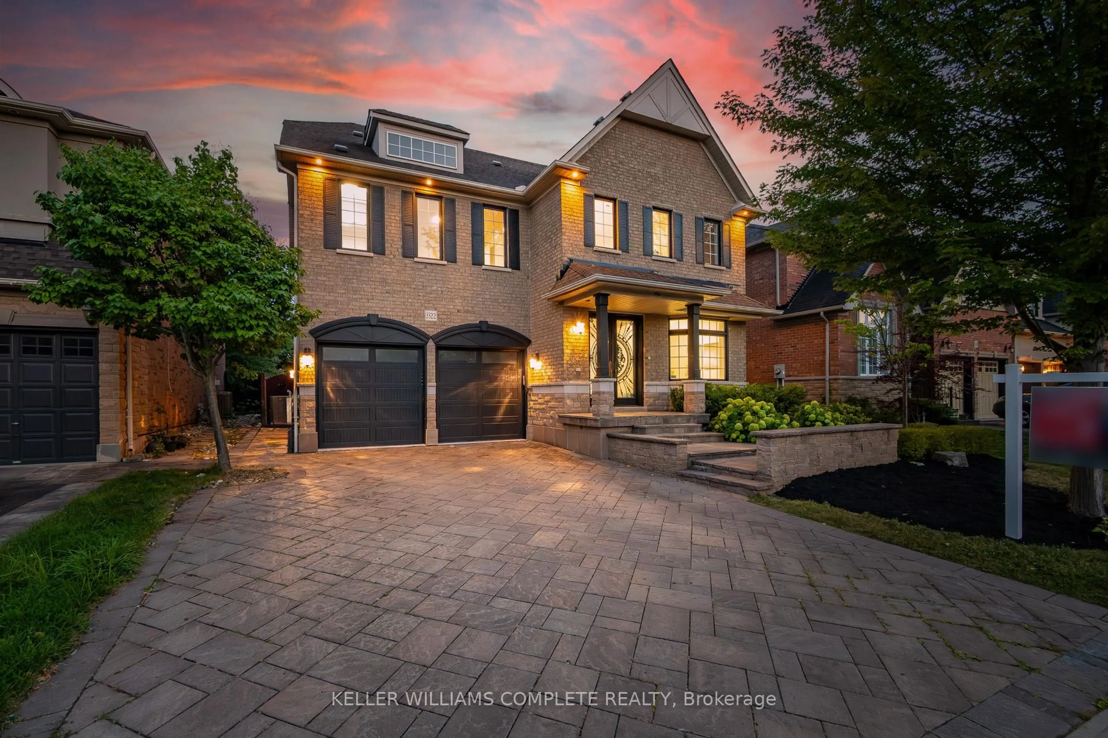 Home with brick exterior material, street for 3322 Fox Run Circ, Oakville Ontario L6L 6W4