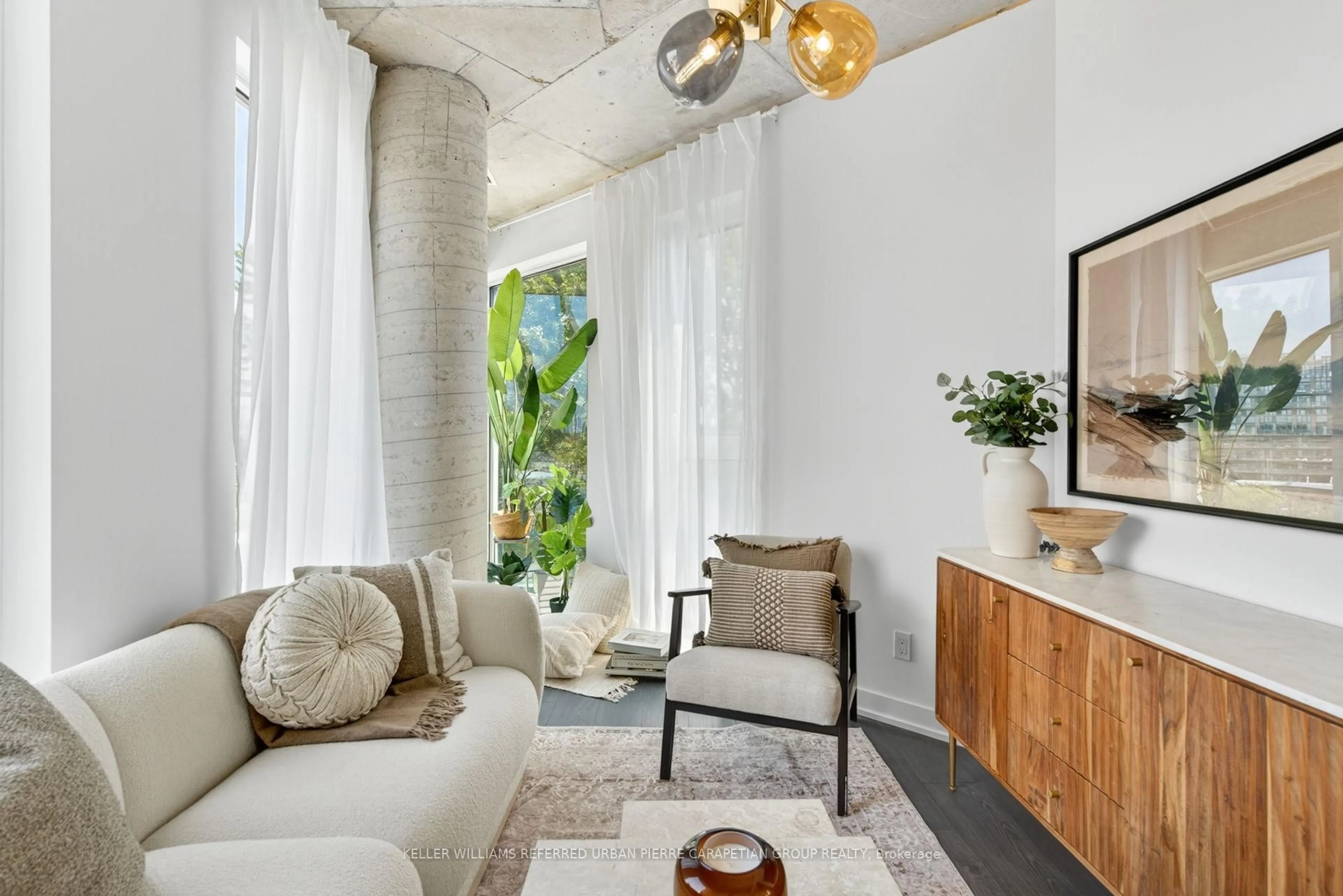 Living room with furniture, unknown for 57 Brock Ave #415, Toronto Ontario M3H 3N2