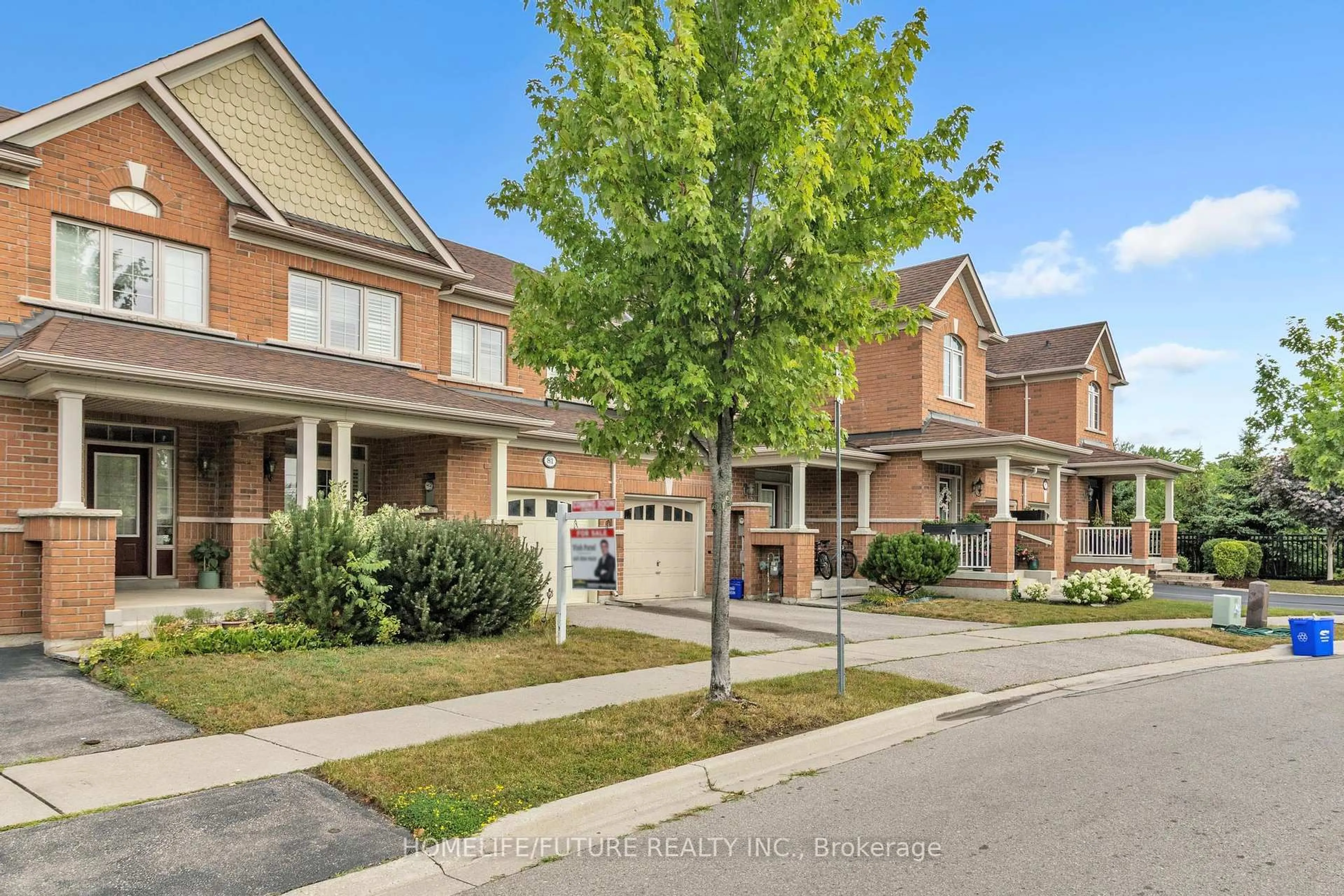 Home with brick exterior material, street for 81 Hanson Cres, Milton Ontario L9T 8L5