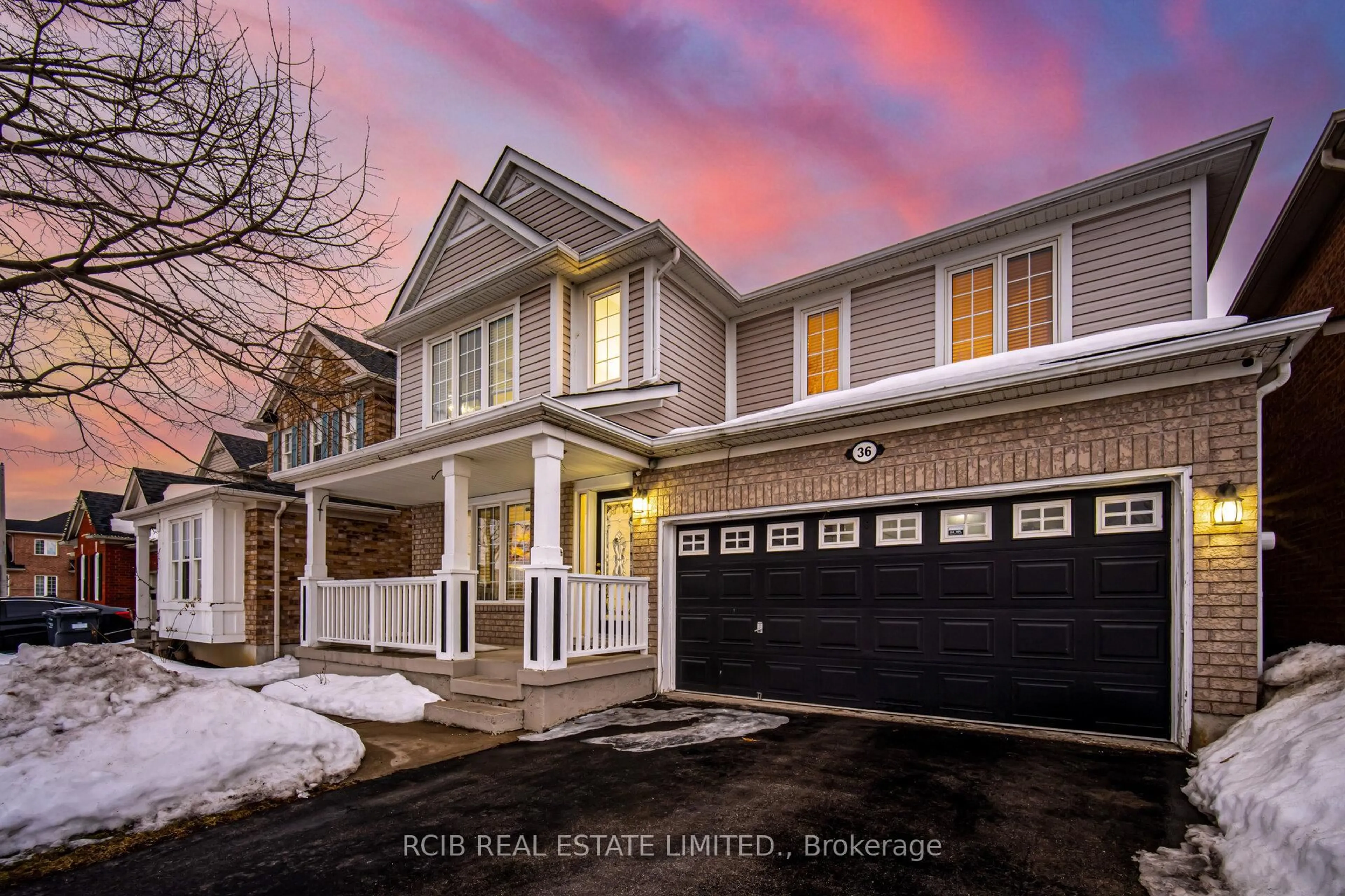 Home with brick exterior material, street for 36 Orangegrove Dr, Brampton Ontario L7A 3N4