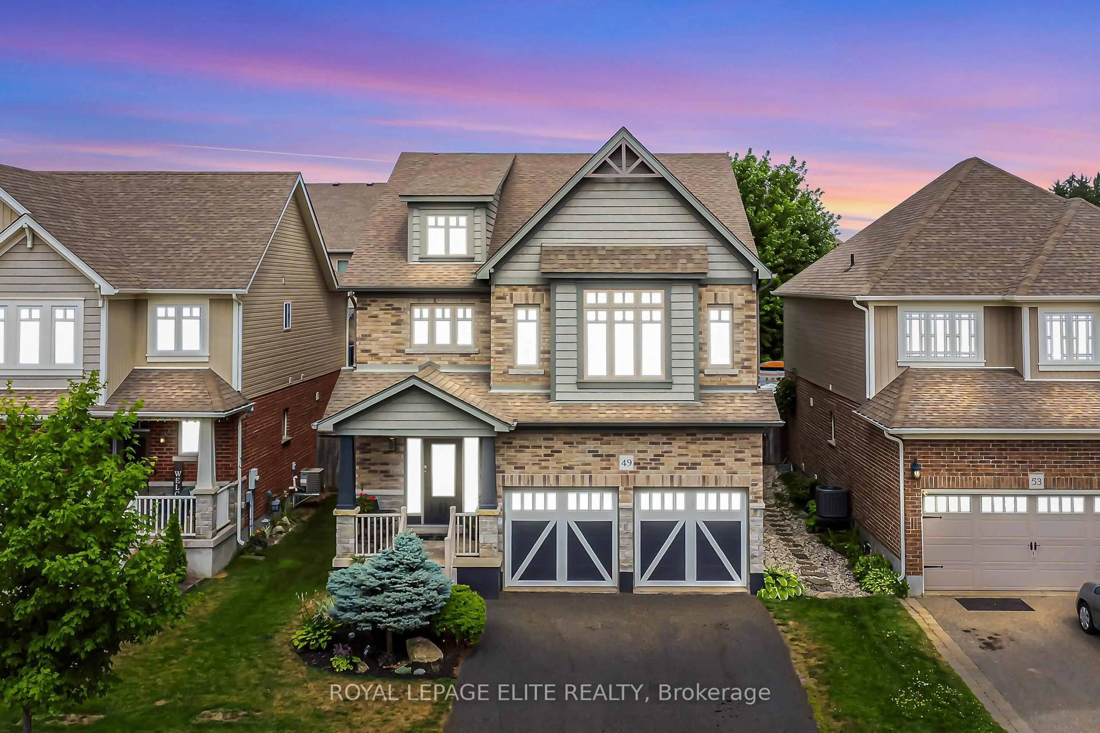 Home with brick exterior material, street for 49 PRESTON Dr, Orangeville Ontario L9W 4K3