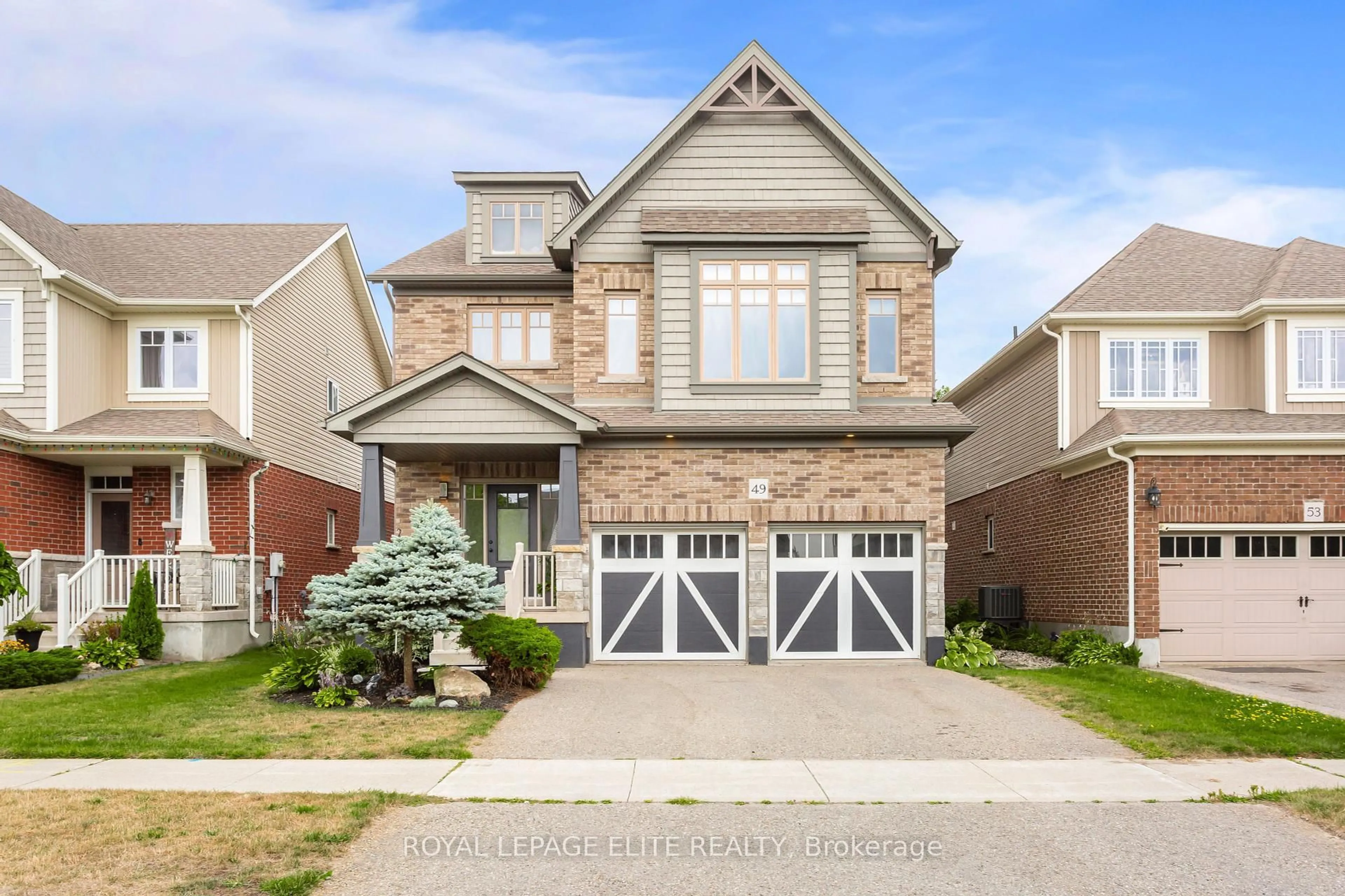 Home with brick exterior material, street for 49 PRESTON Dr, Orangeville Ontario L9W 4K3