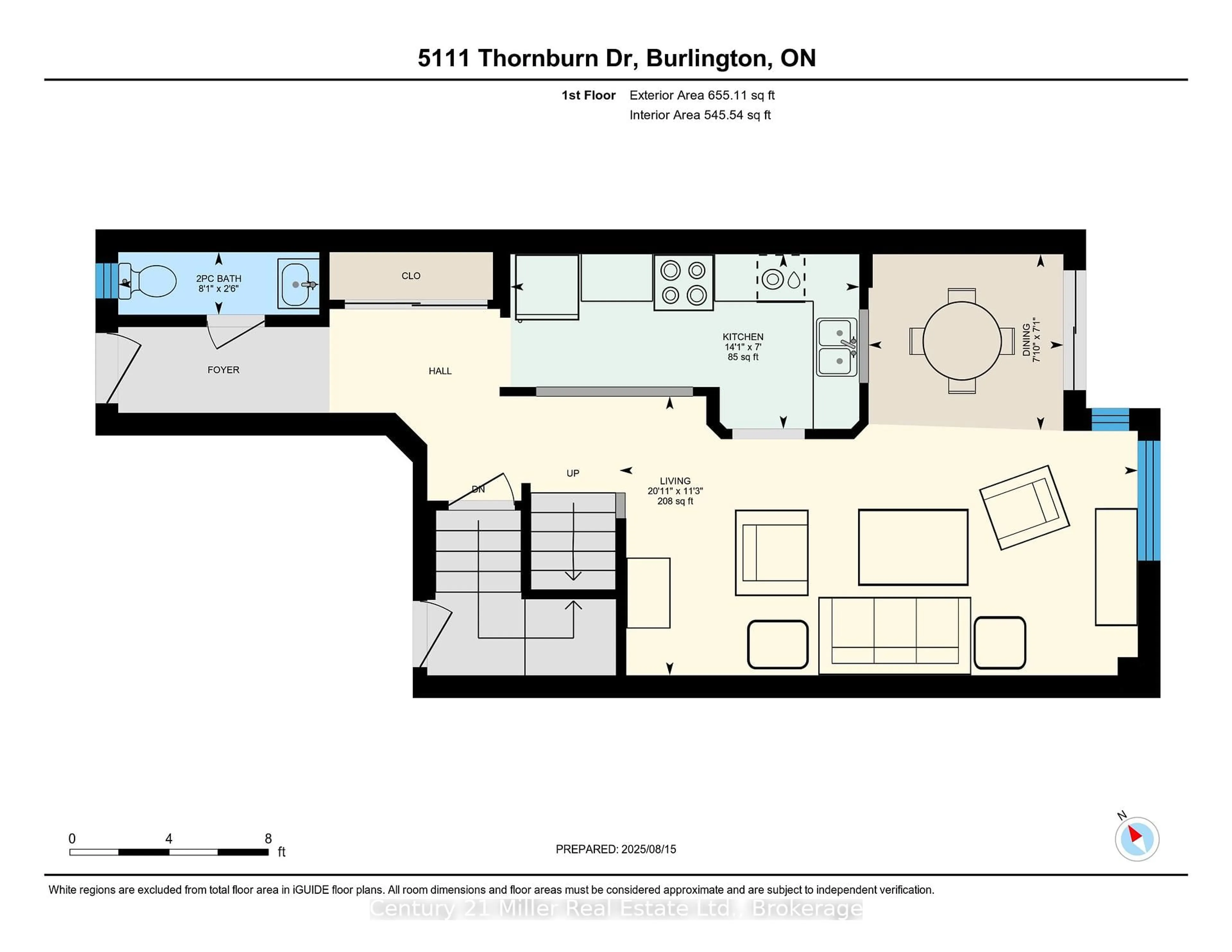 Floor plan for 5111 Thornburn Dr, Burlington Ontario L7L 6K2