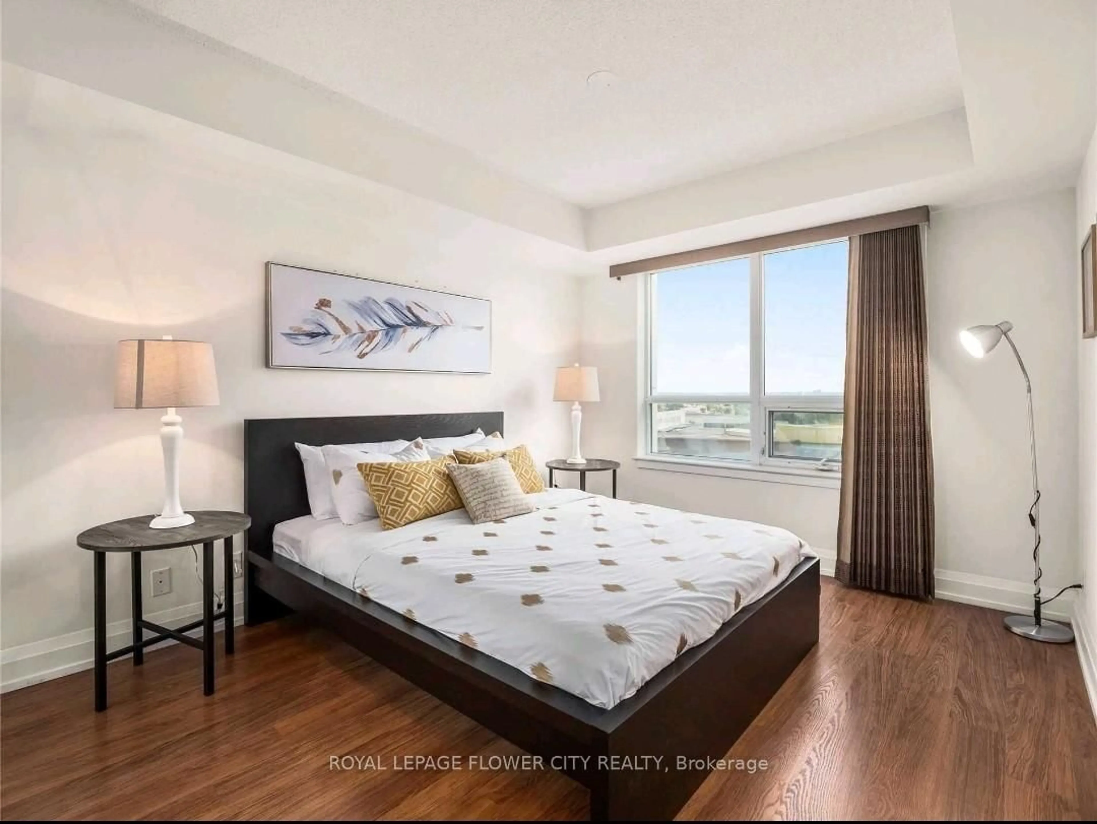 Bedroom with bed, unknown for 1070 Sheppard Ave #801, Toronto Ontario M3J 0G8