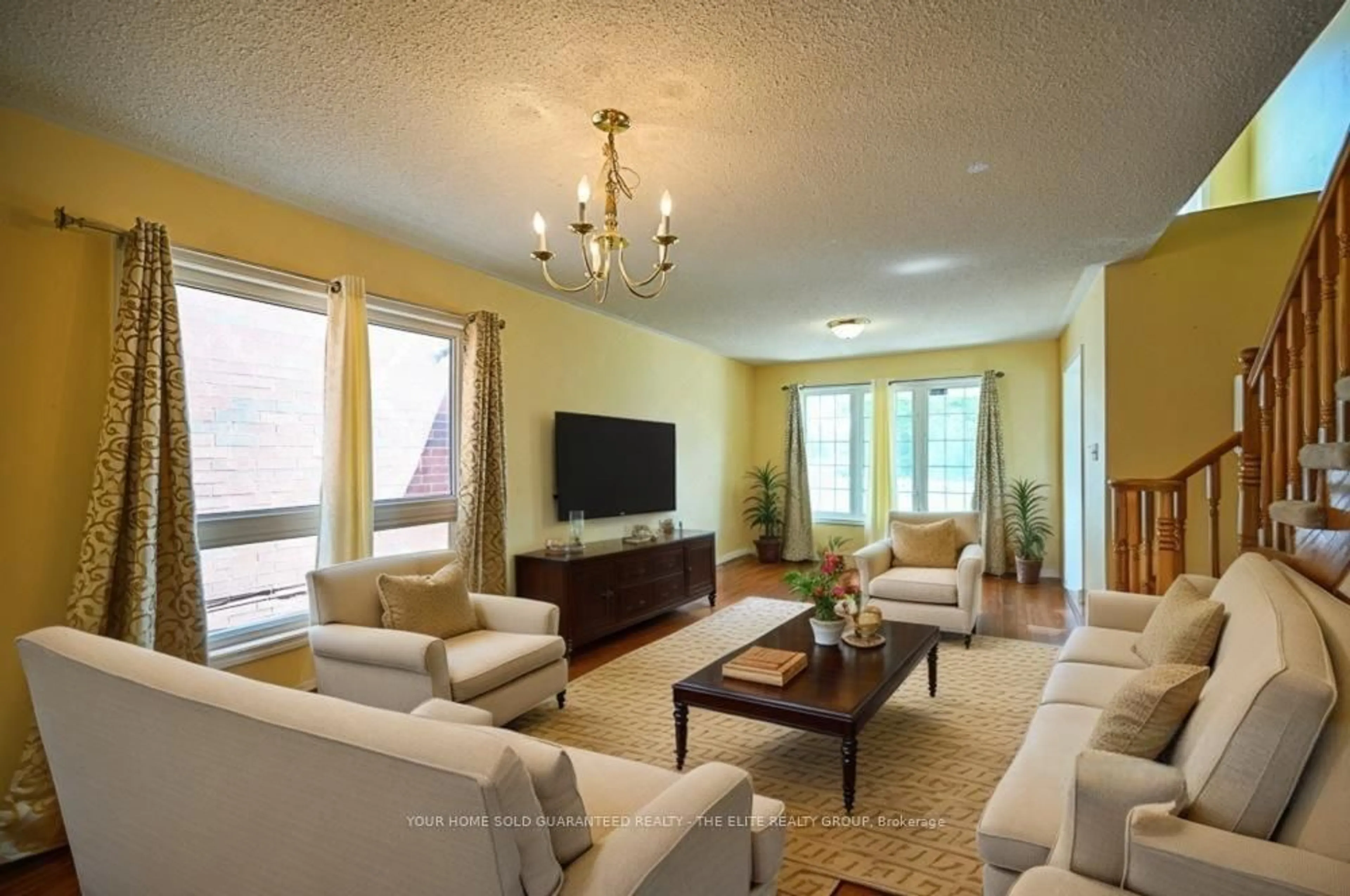 Living room with furniture, unknown for 73 Botavia Downs Dr, Brampton Ontario L7A 3R5