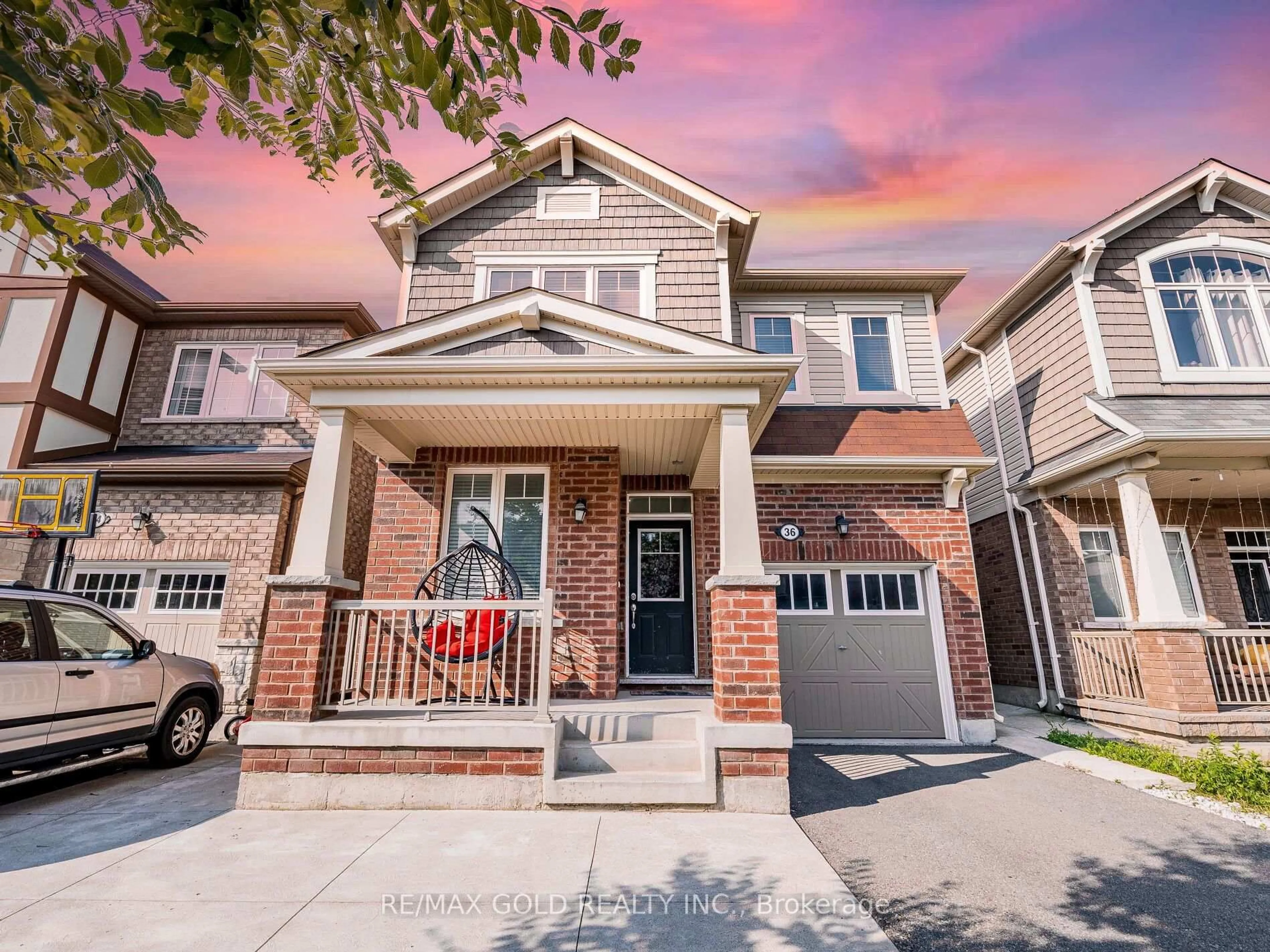 Home with brick exterior material, street for 36 Feeder St, Brampton Ontario L7A 4T9