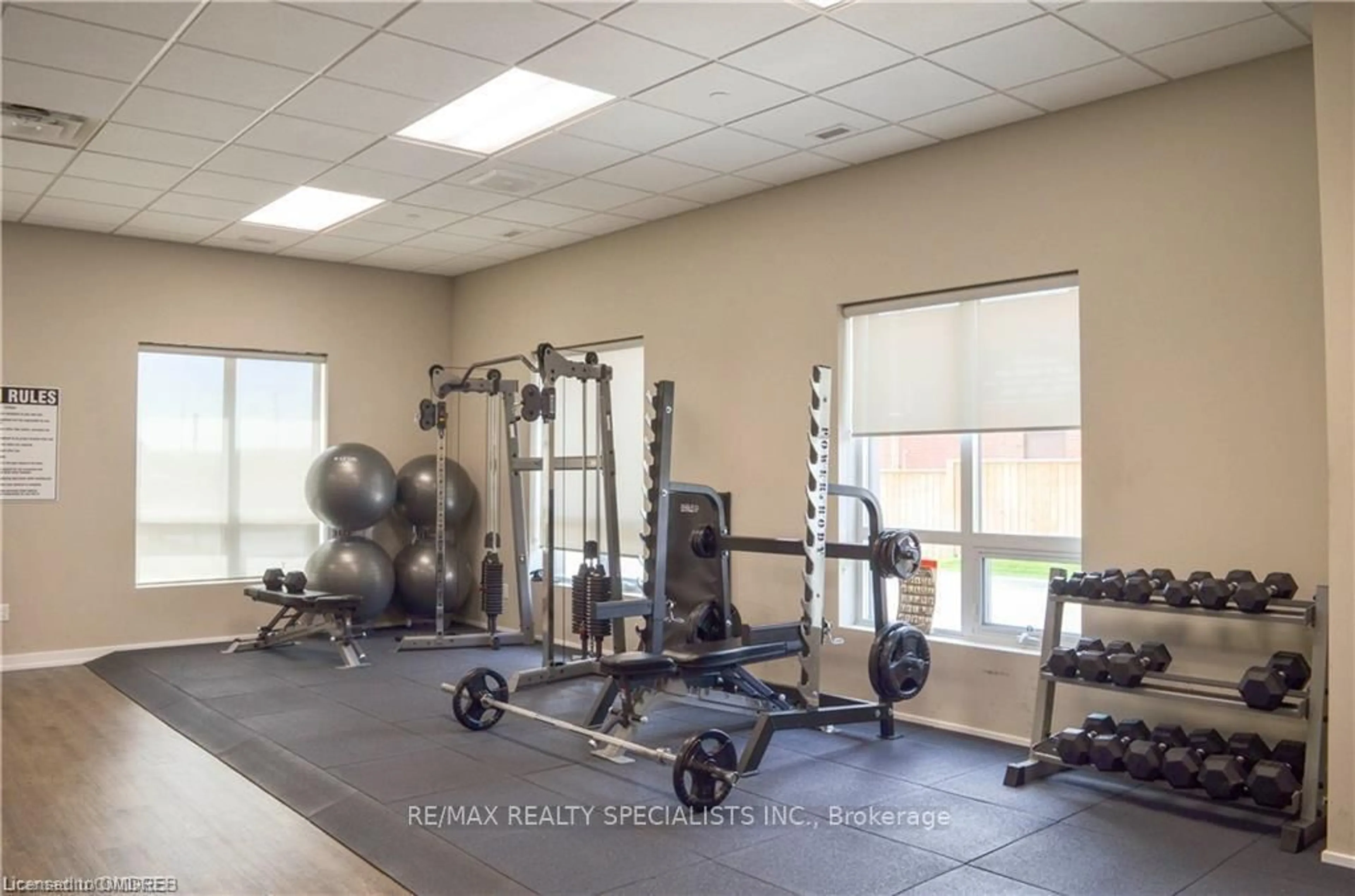 Gym or fitness room for 2486 Old Bronte Rd #705, Oakville Ontario L6M 4J2