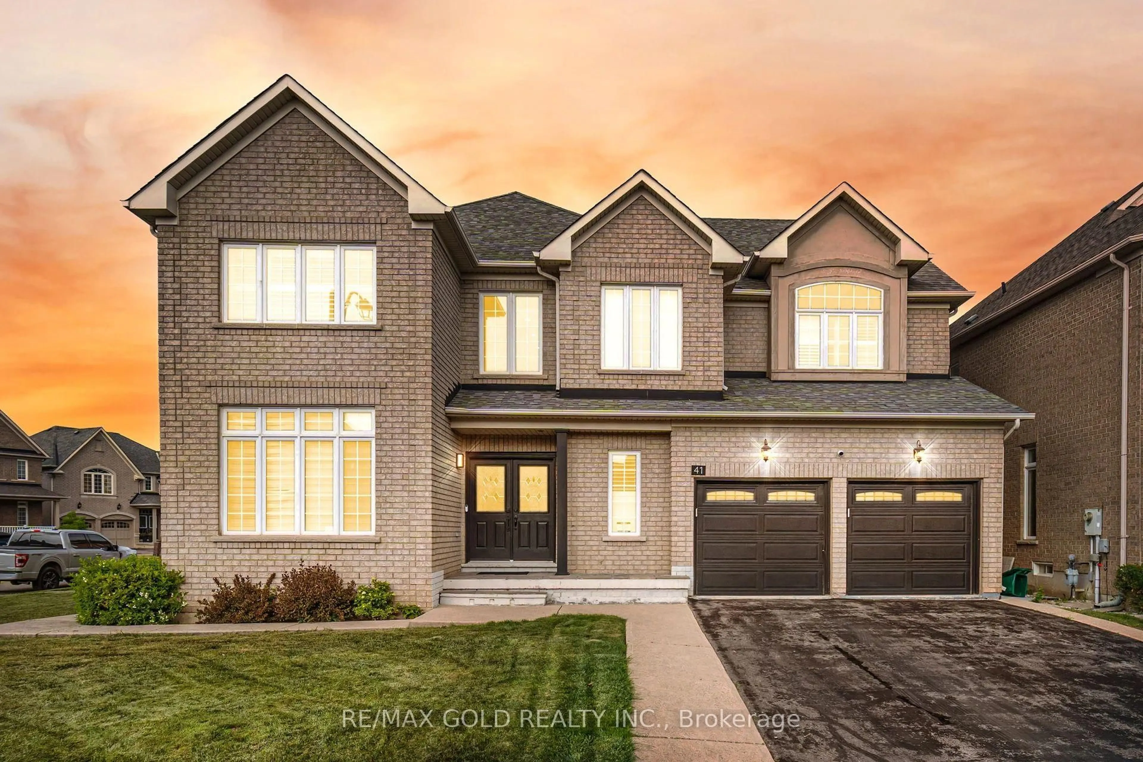 Home with brick exterior material, street for 41 Leparc Rd, Brampton Ontario L6P 2W8