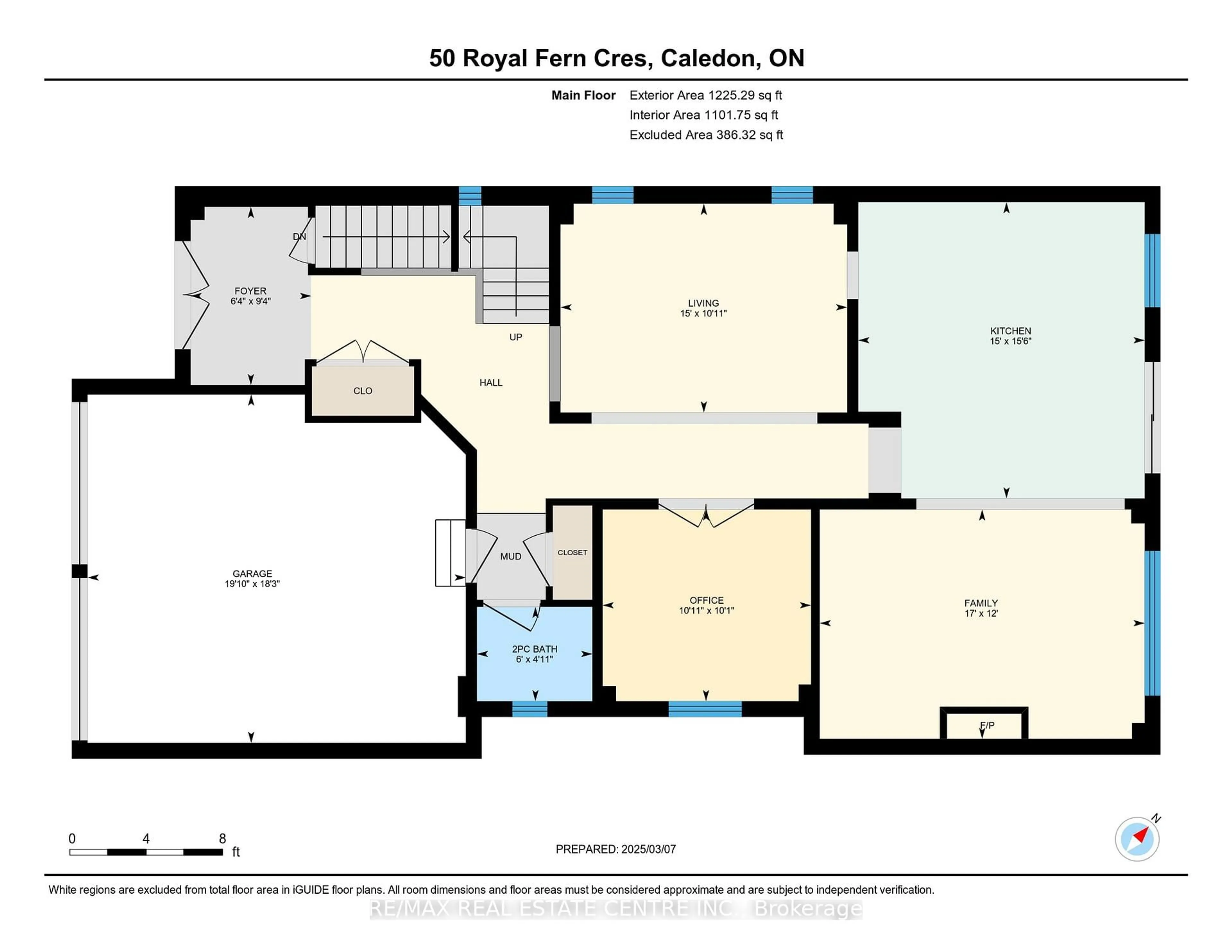 Floor plan for 50 Royal Fern Cres, Caledon Ontario L7C 4H1