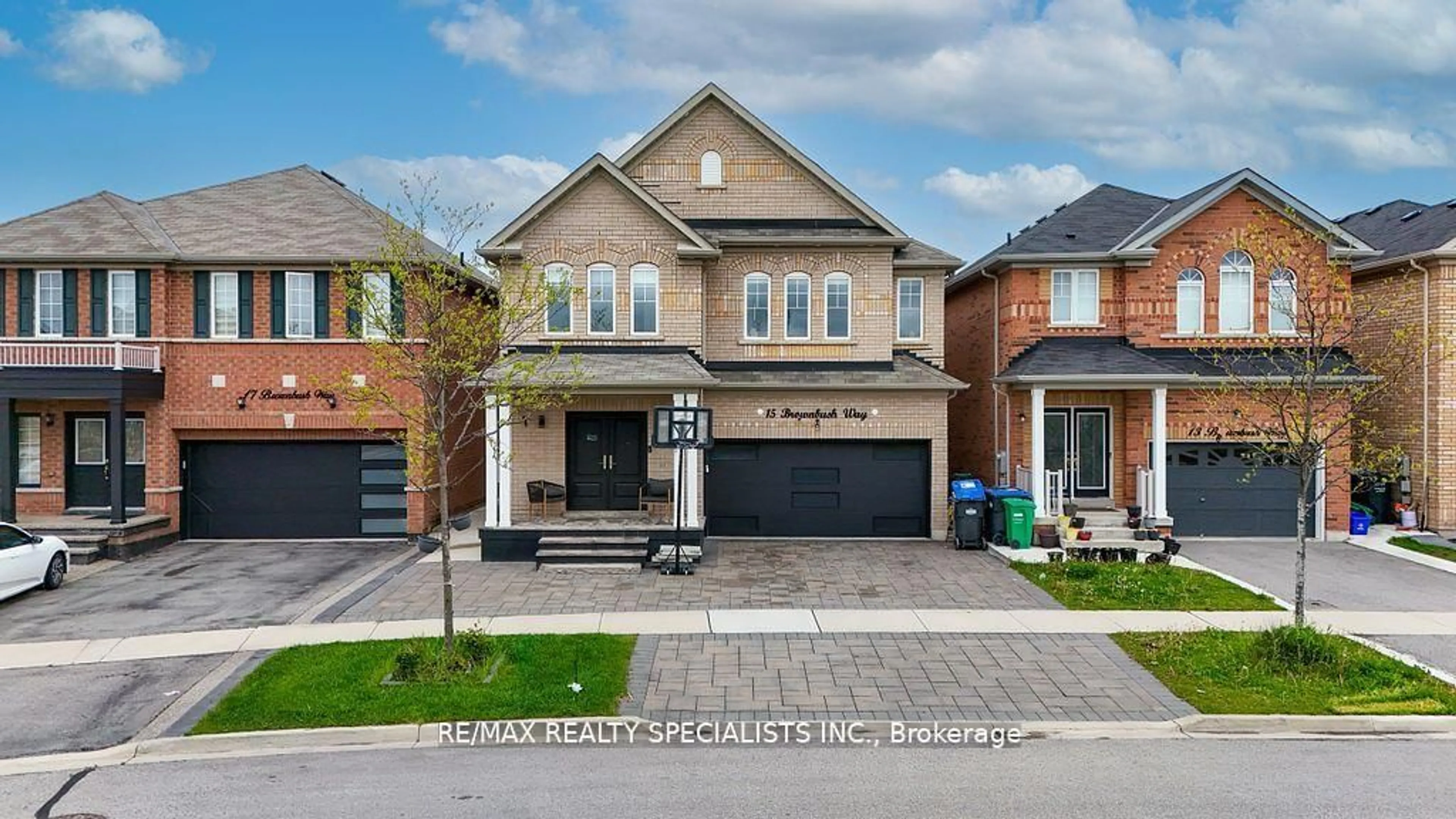 Home with brick exterior material, street for 15 Brownbush Way, Brampton Ontario L6R 3T9