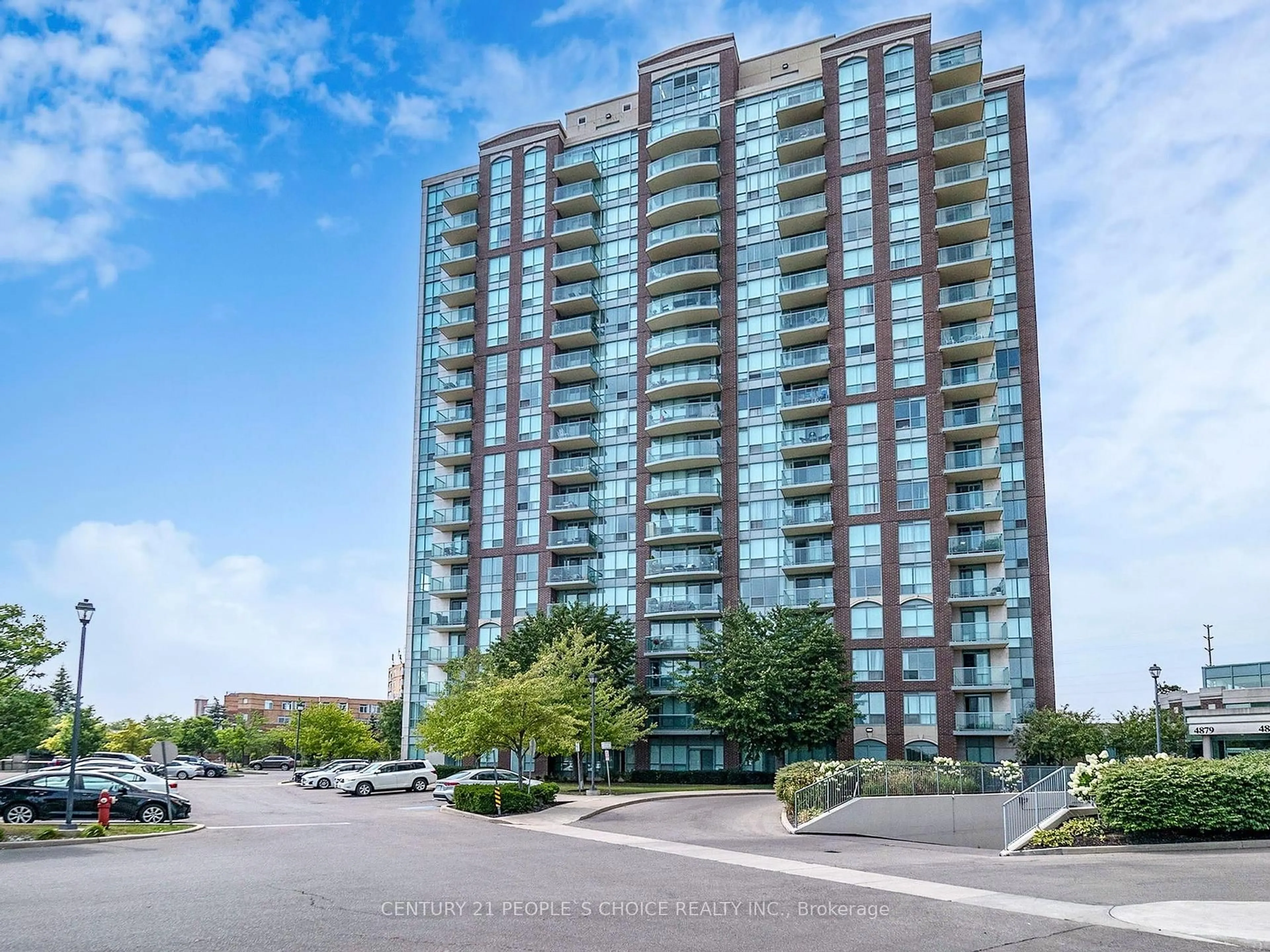 A pic from outside/outdoor area/front of a property/back of a property/a pic from drone, unknown for 4879 Kimbermount Ave #1107, Mississauga Ontario L5M 7R8