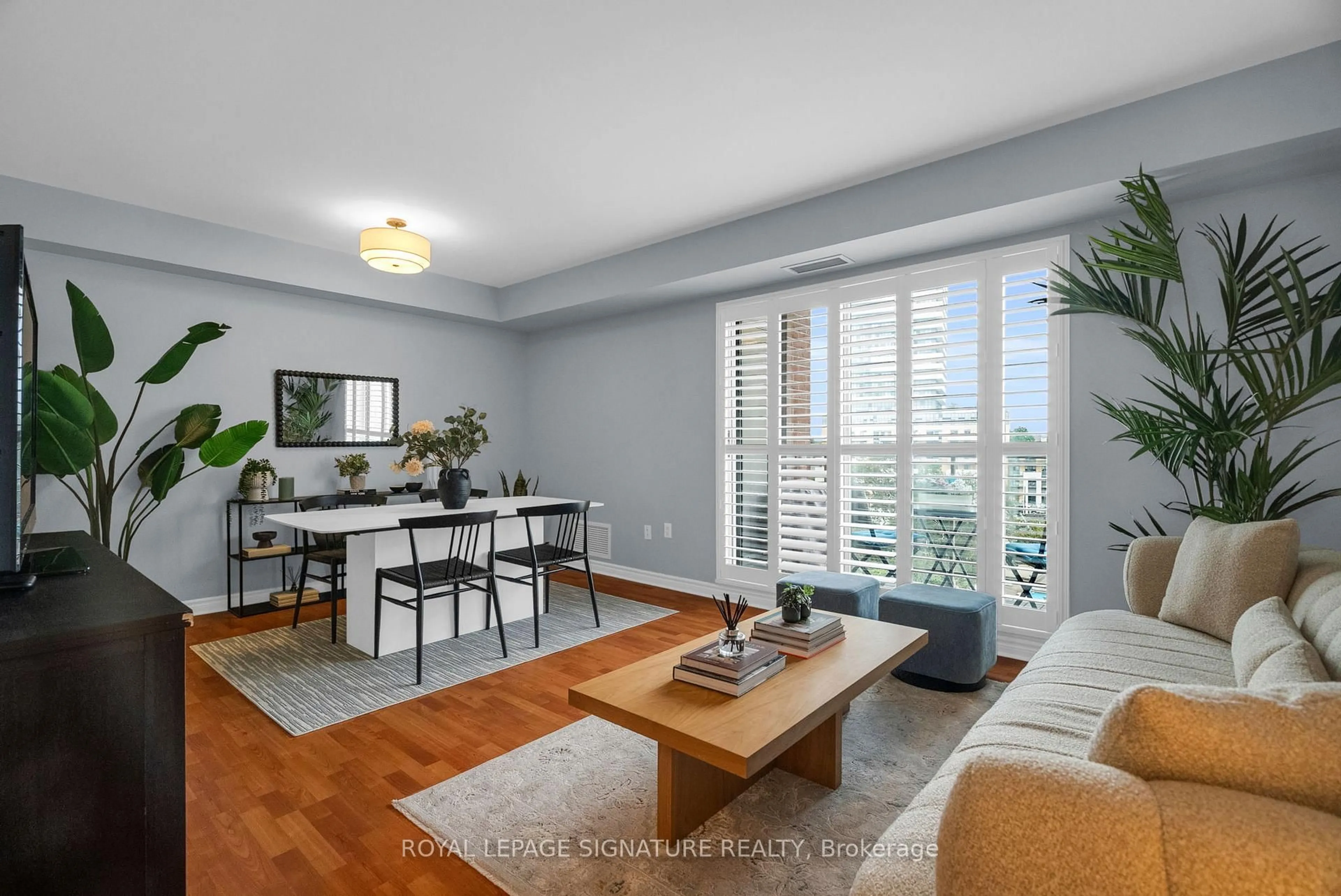 Living room with furniture, unknown for 2088 Lawrence Ave #814, Toronto Ontario M9N 3Z9