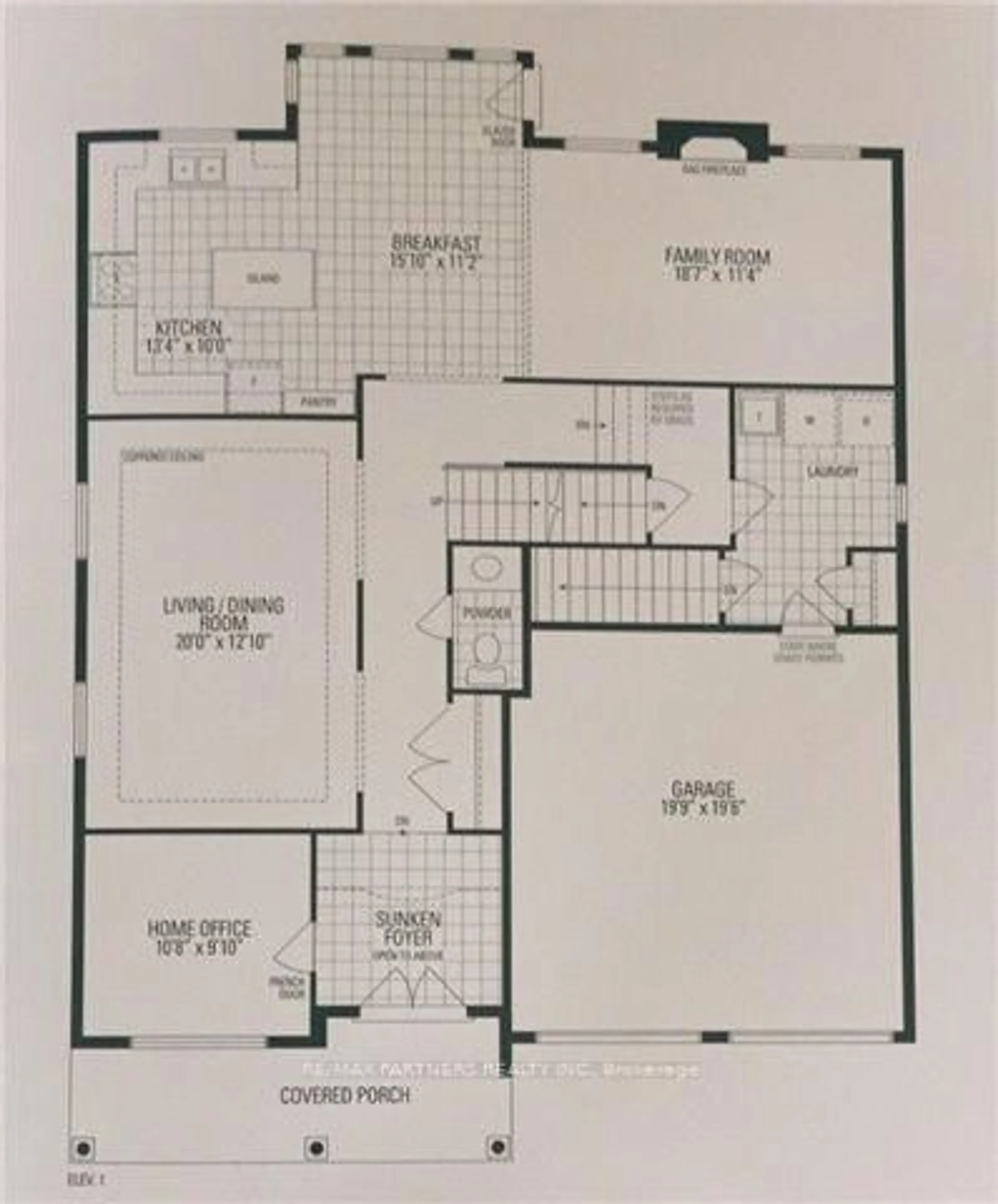 Floor plan for 3195 William Rose Way, Oakville Ontario L6H 0T3