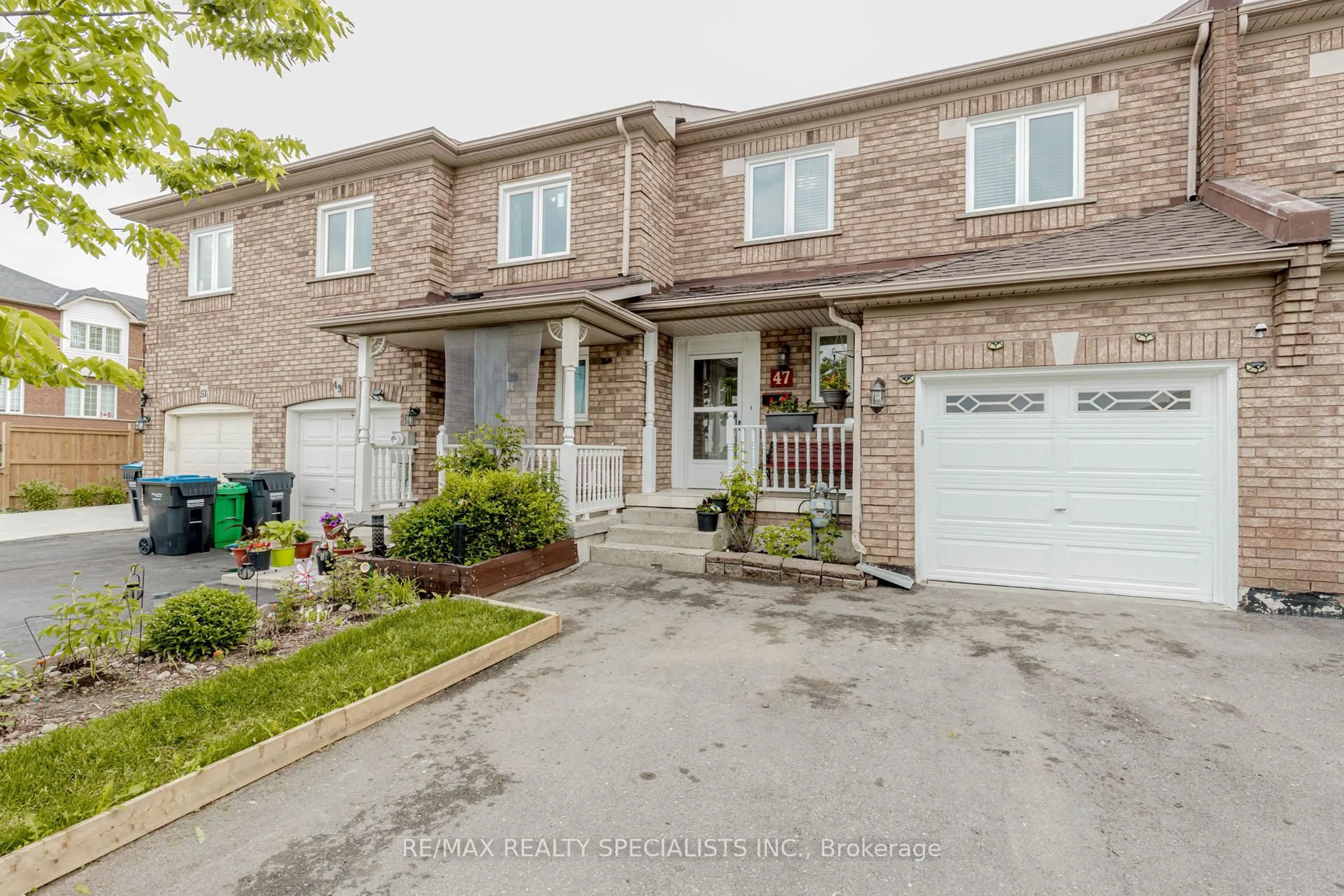 Home with brick exterior material, street for 47 Brickyard Way, Brampton Ontario L6V 4L6
