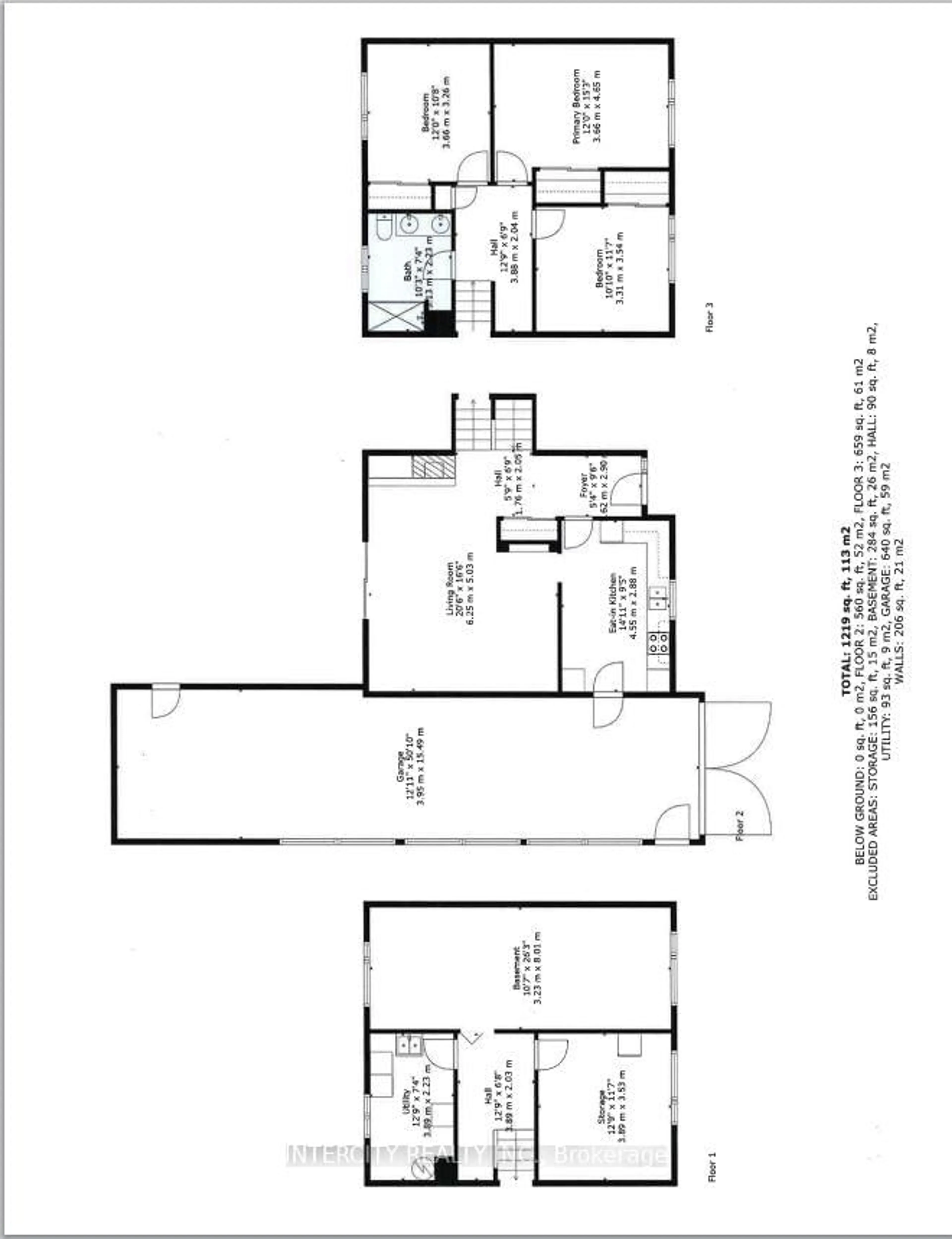 Floor plan for 63 Centre North St, Brampton Ontario L6V 1T1