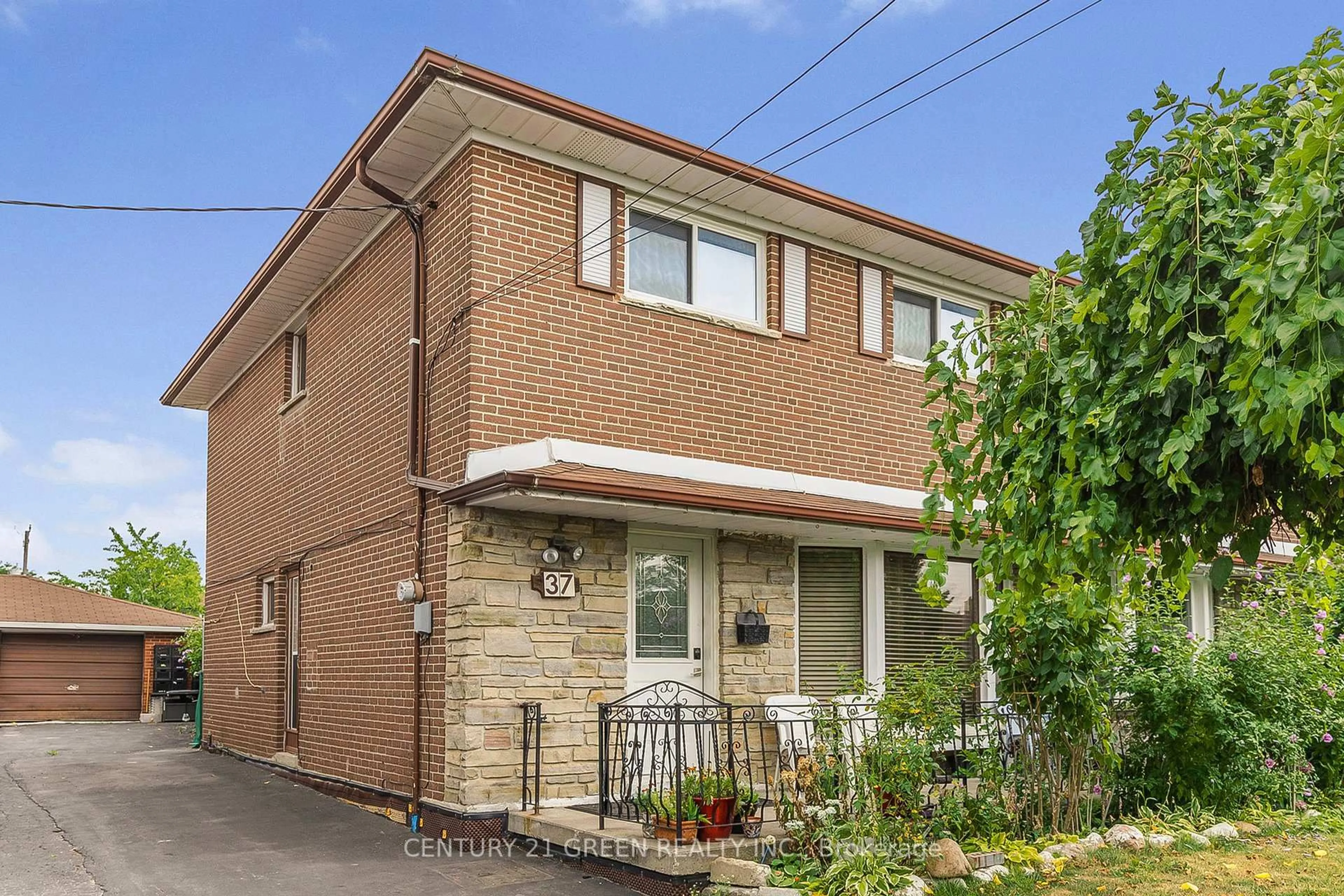 Home with brick exterior material, street for 37 Rubydale Gdns, Toronto Ontario M9L 1B8