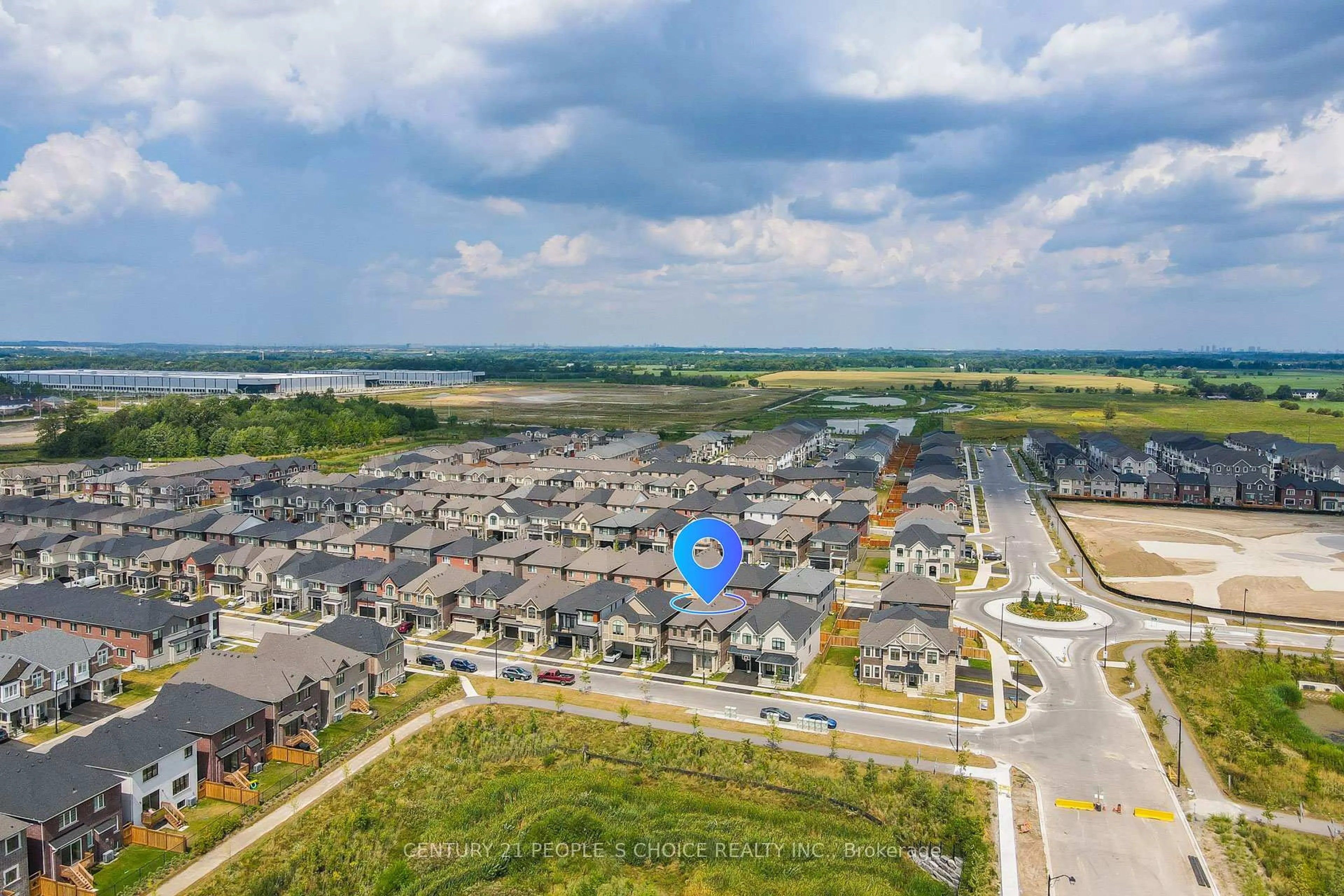 A pic from outside/outdoor area/front of a property/back of a property/a pic from drone, water/lake/river/ocean view for 1297 Manitou Way, Milton Ontario L9E 2A7