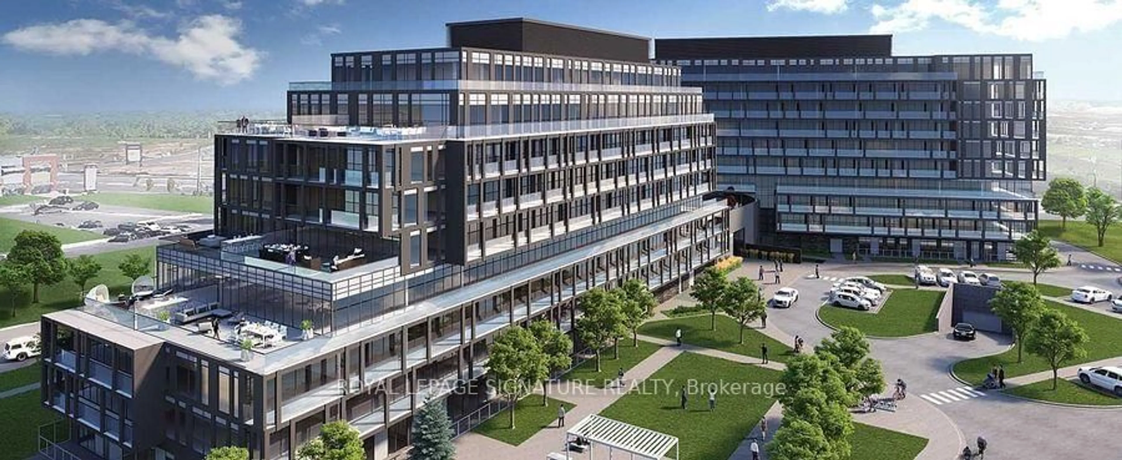 A pic from outside/outdoor area/front of a property/back of a property/a pic from drone, building for 3200 Dakota Common #B311, Burlington Ontario L7M 2A7