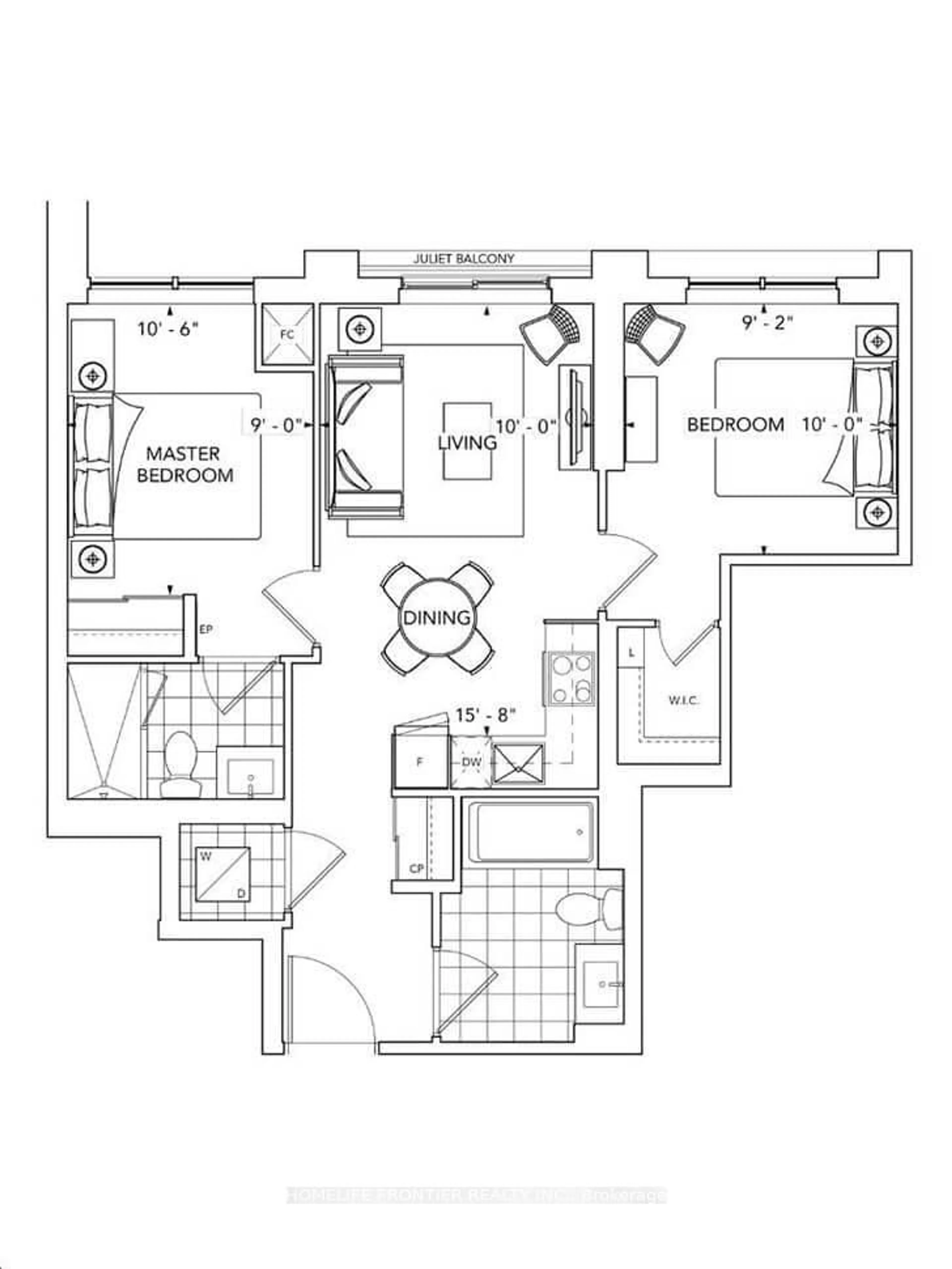 Floor plan for 9 Mabelle Ave #3219, Toronto Ontario M9A 0E1