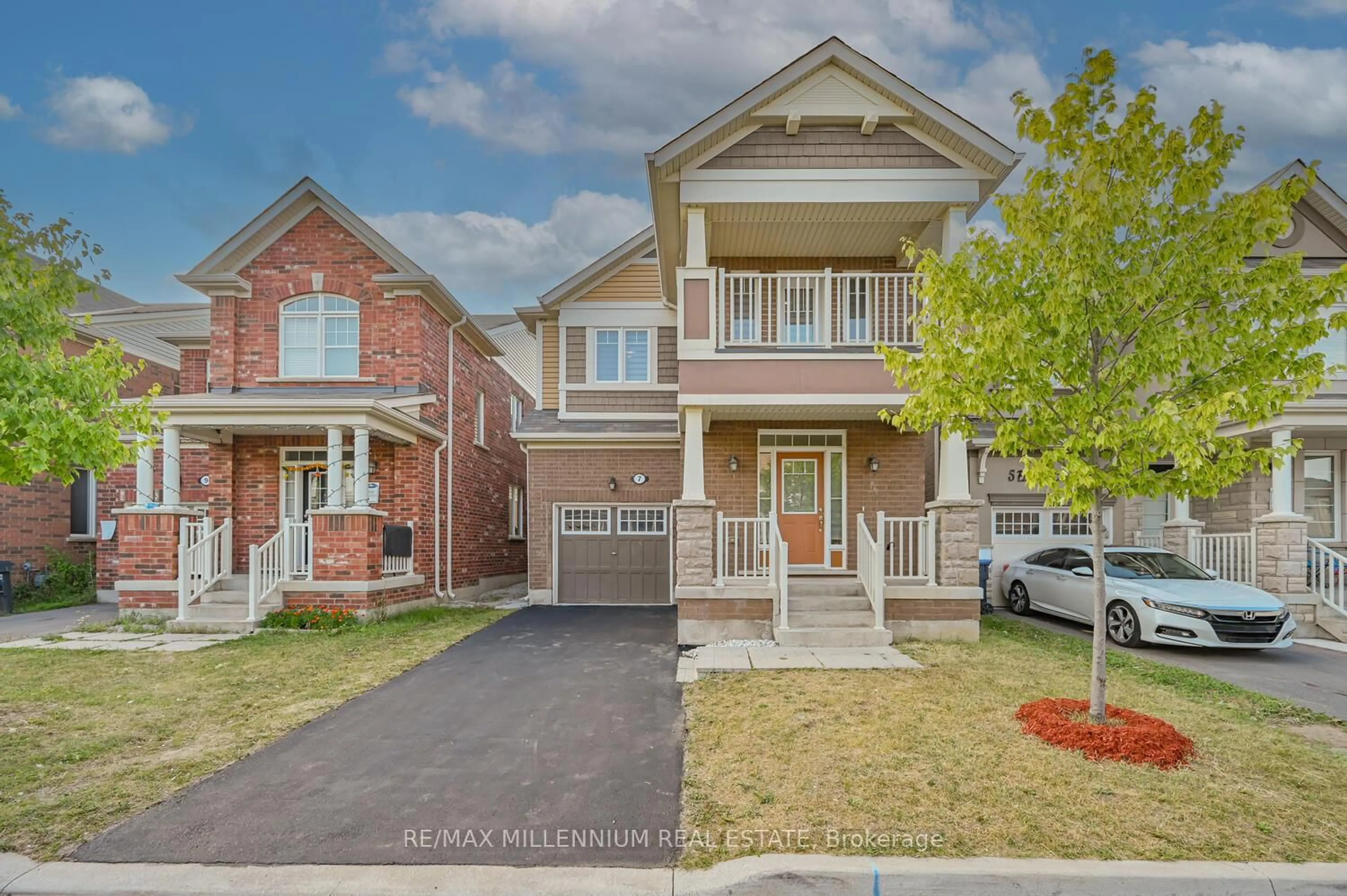 Home with brick exterior material, street for 7 Emerald Coast Tr, Brampton Ontario L7A 5A7