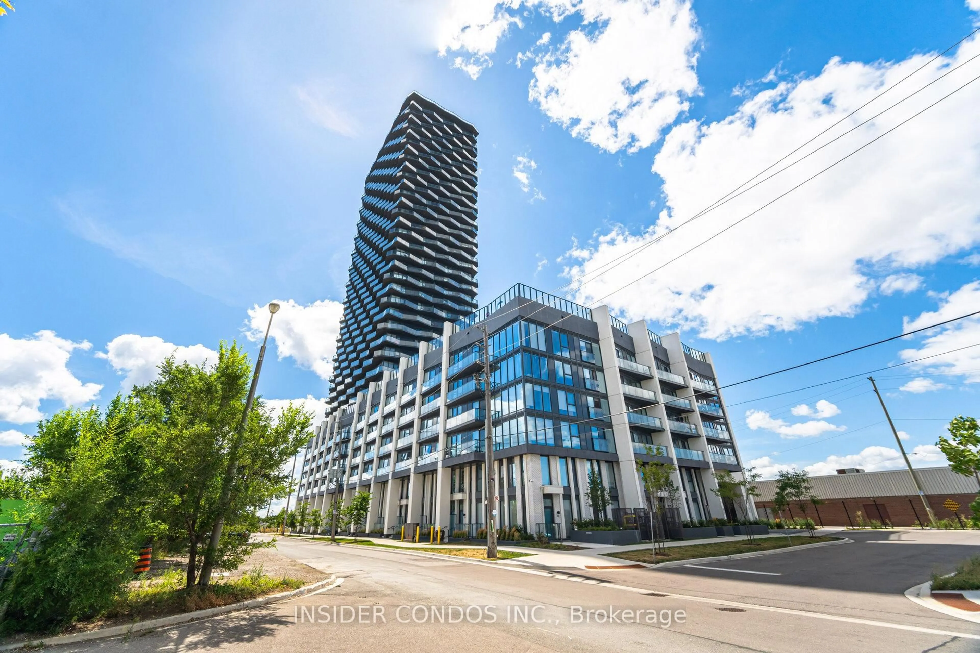 A pic from outside/outdoor area/front of a property/back of a property/a pic from drone, building for 36 Zorra St #2304, Toronto Ontario M8Z 1R7