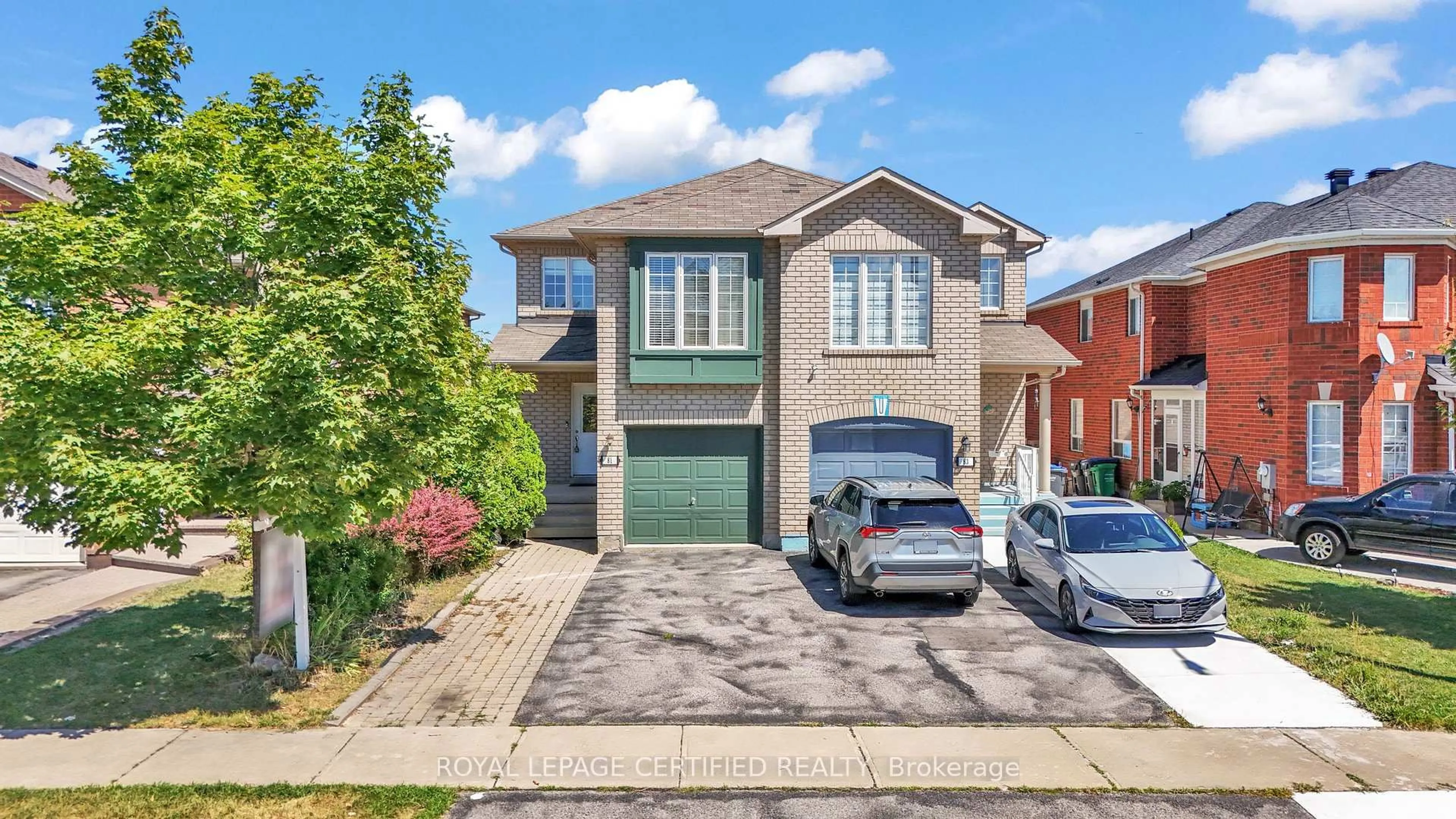 Home with brick exterior material, street for 81 Roadmaster Lane, Brampton Ontario L7A 3A8