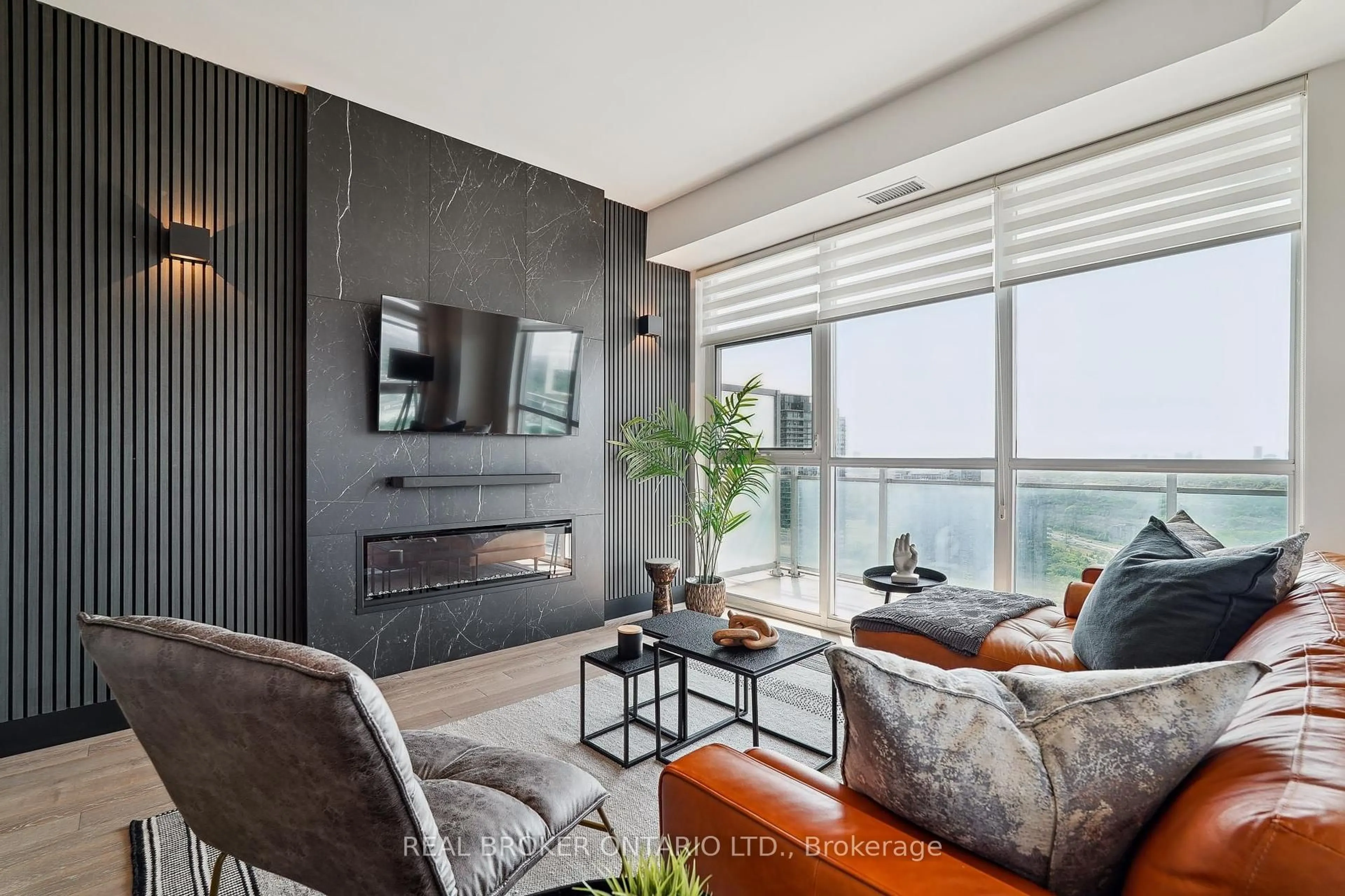 Living room with furniture, unknown for 33 Shore Breeze Dr #3704, Toronto Ontario M8V 0G1