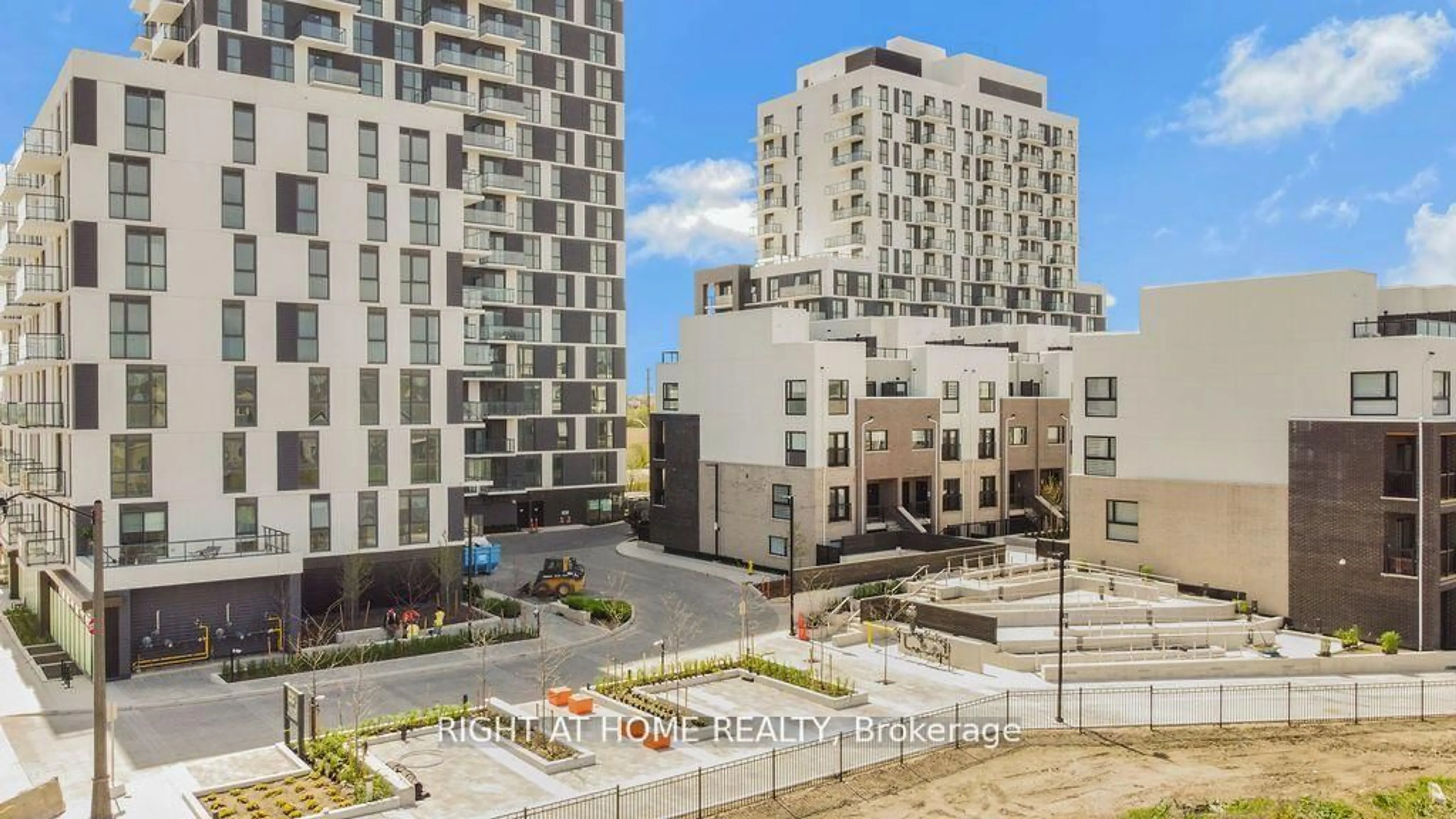 A pic from outside/outdoor area/front of a property/back of a property/a pic from drone, city buildings view from balcony for 335 Wheat Boom Dr #1207, Oakville Ontario L6H 7Y1