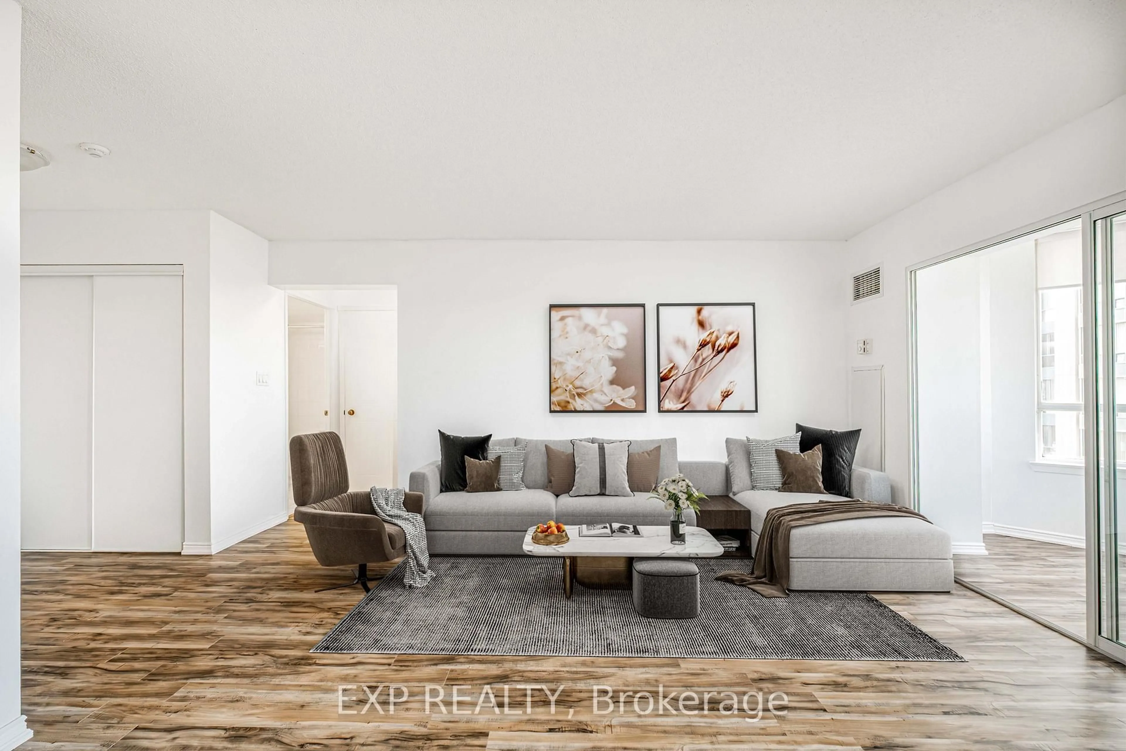Living room with furniture, unknown for 135 Hillcrest Ave #805, Mississauga Ontario L5B 4B1